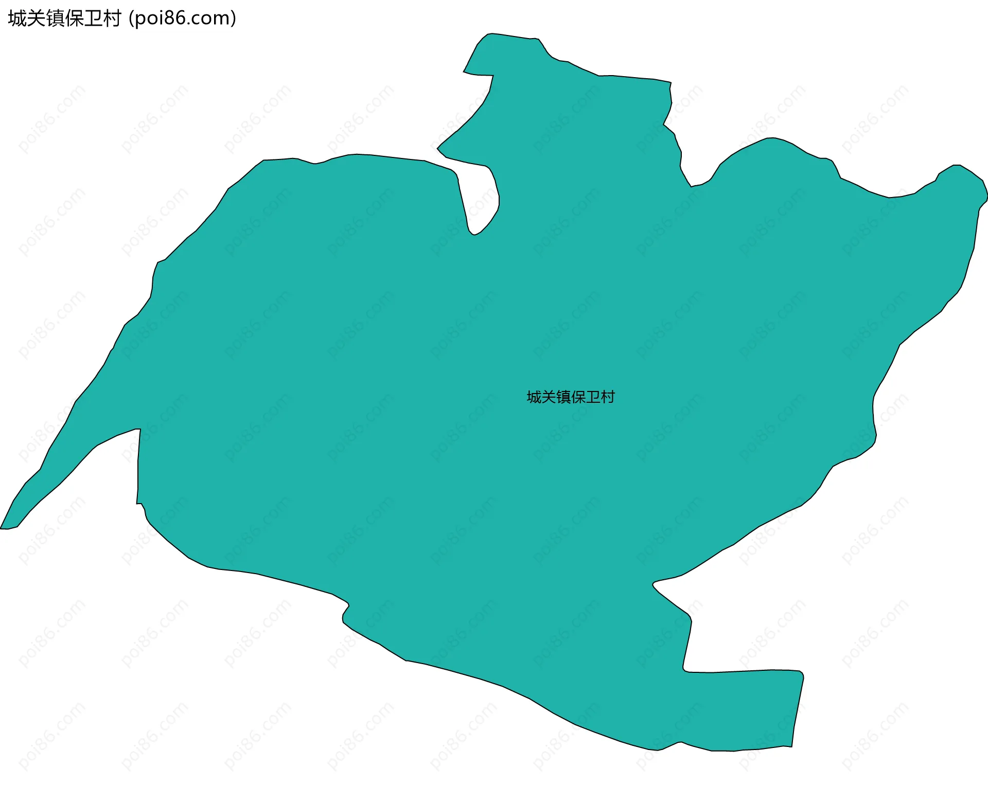 城关镇保卫村边界地图