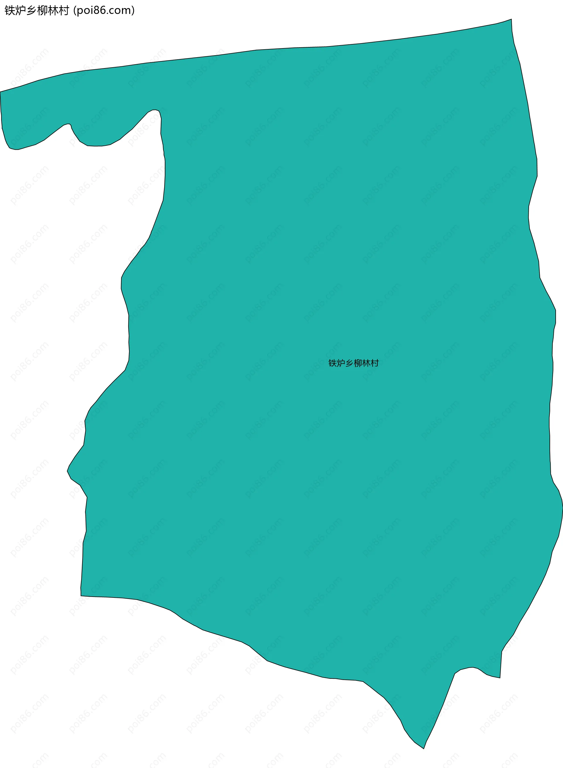 铁炉乡柳林村边界地图