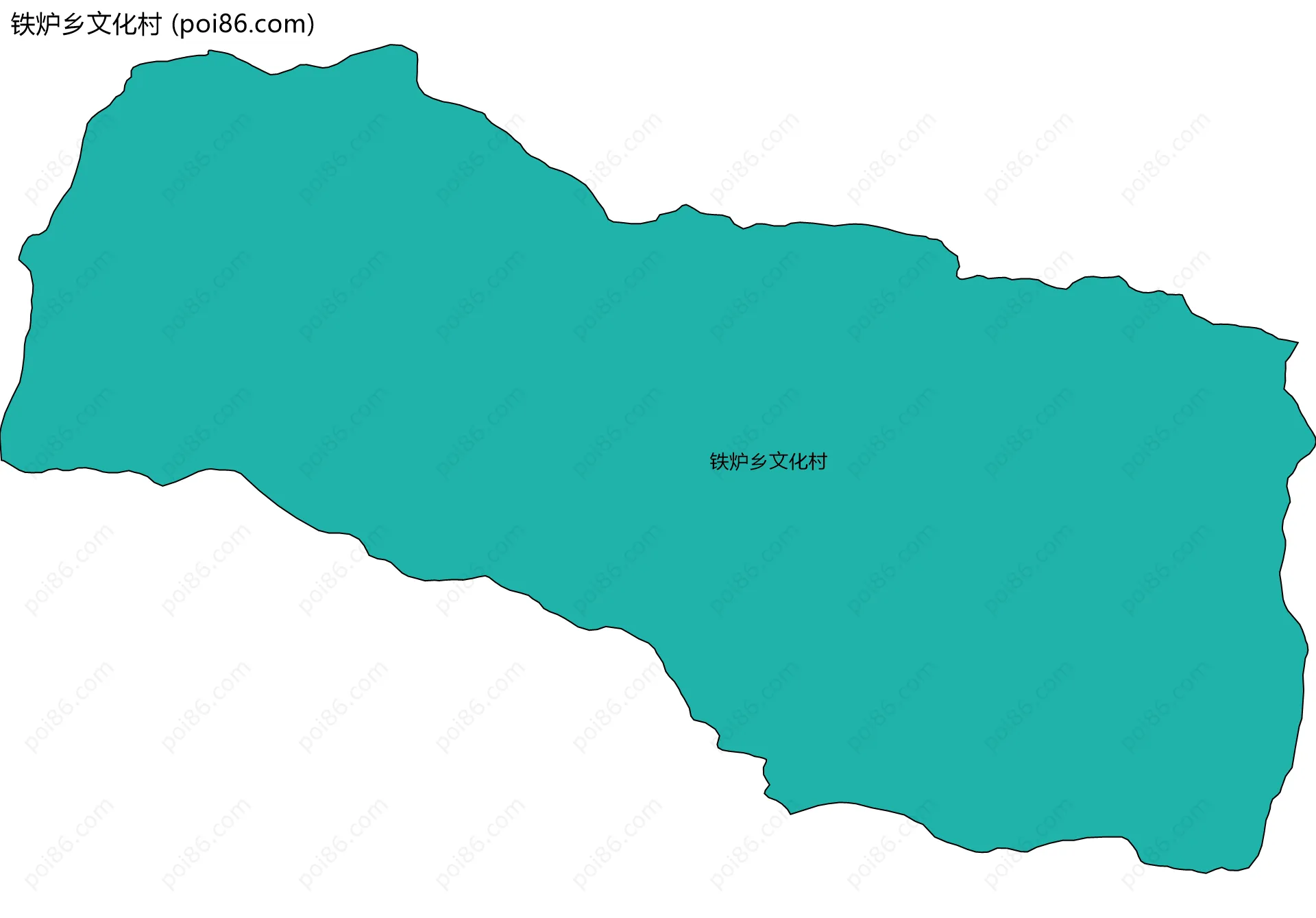铁炉乡文化村边界地图