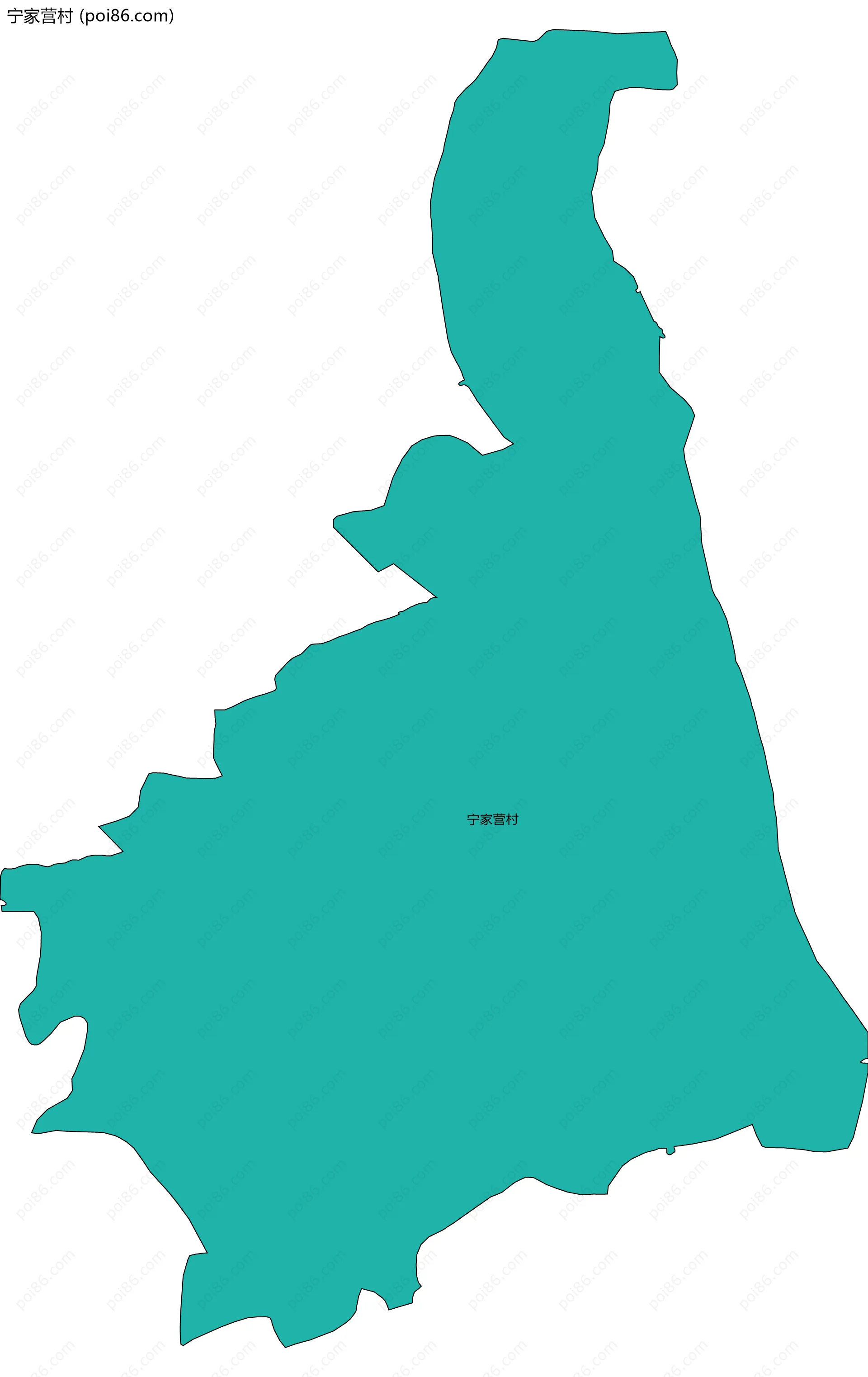 宁家营村边界地图