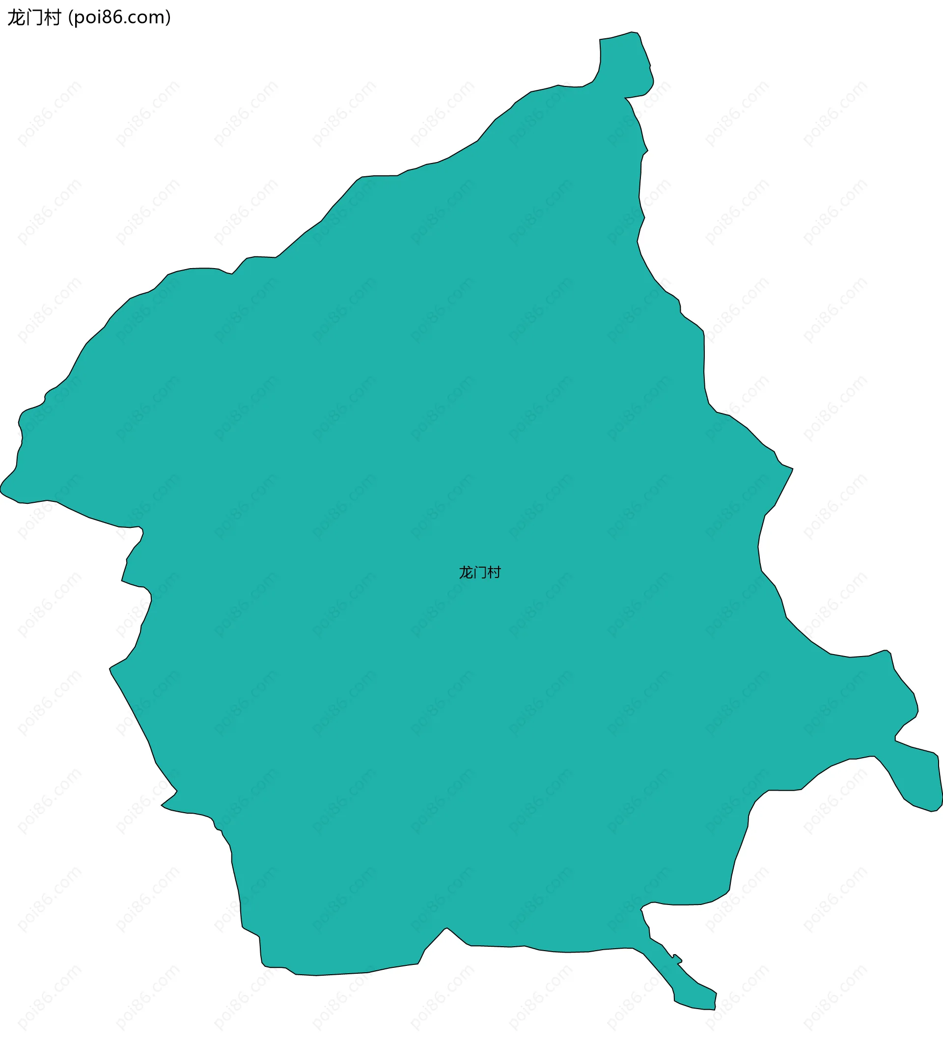 龙门村边界地图