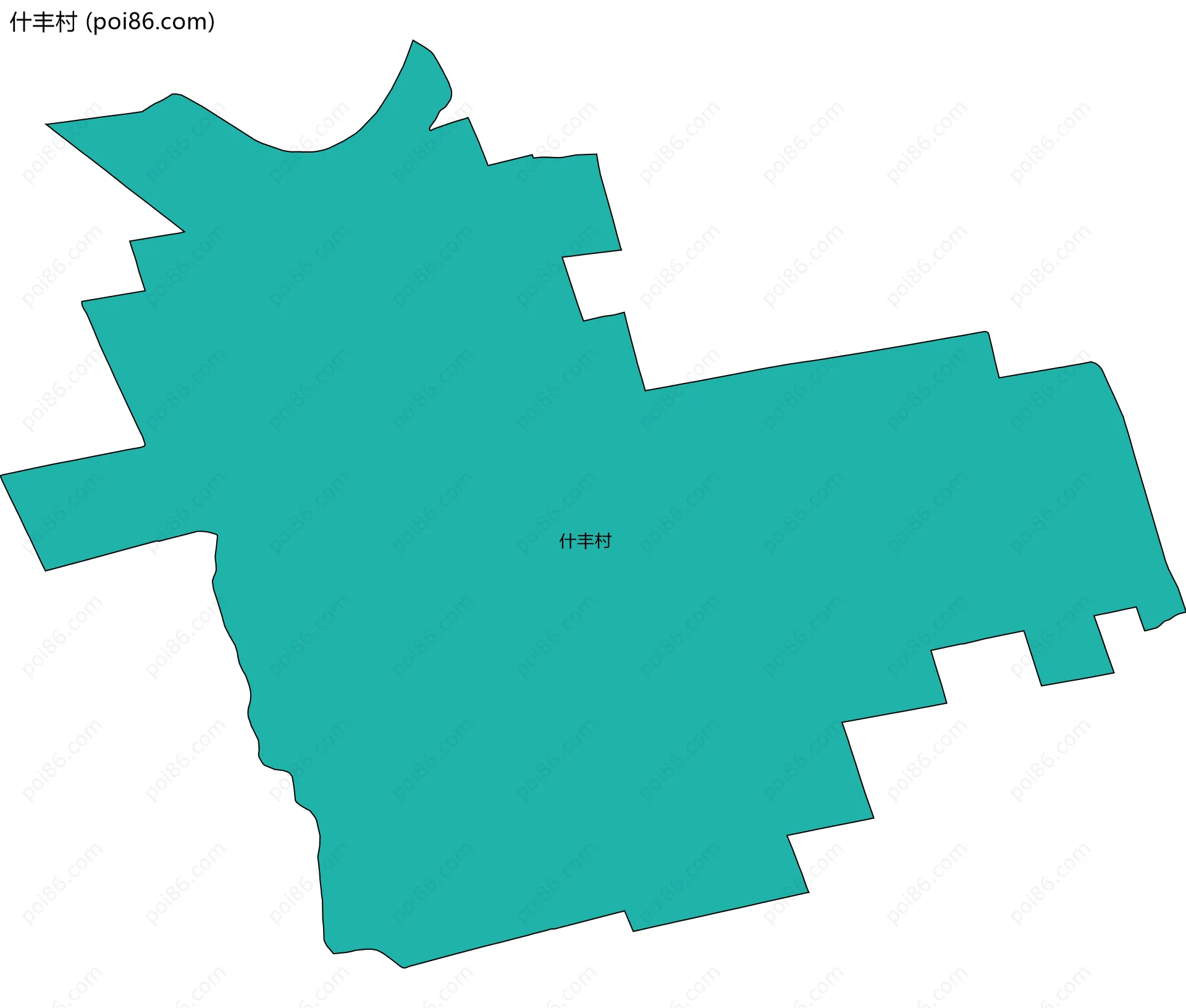 什丰村边界地图