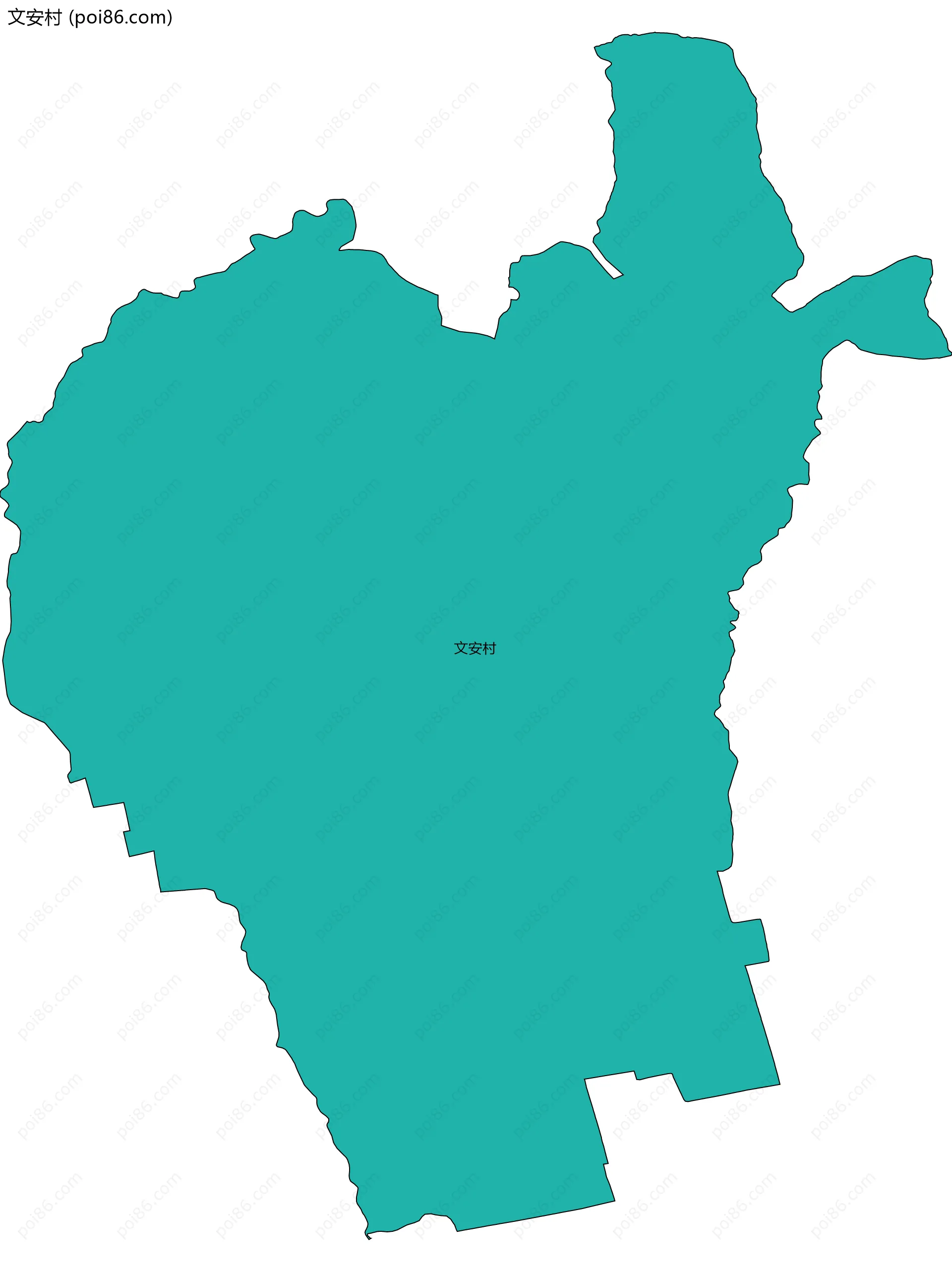 文安村边界地图