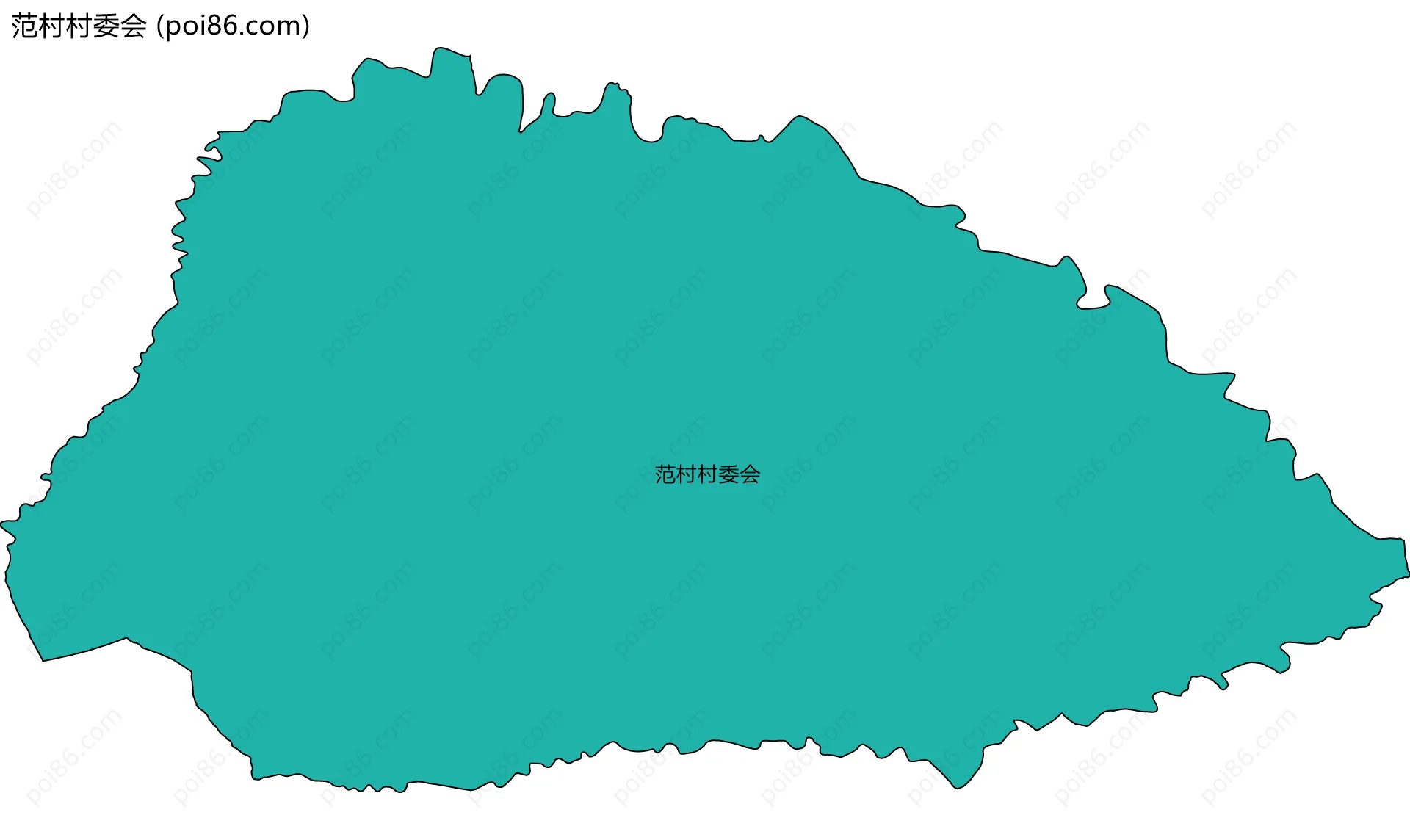 范村村委会边界地图