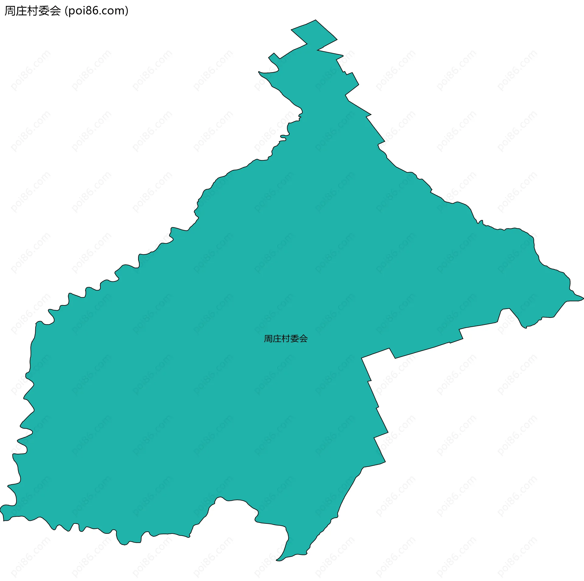 周庄村委会边界地图