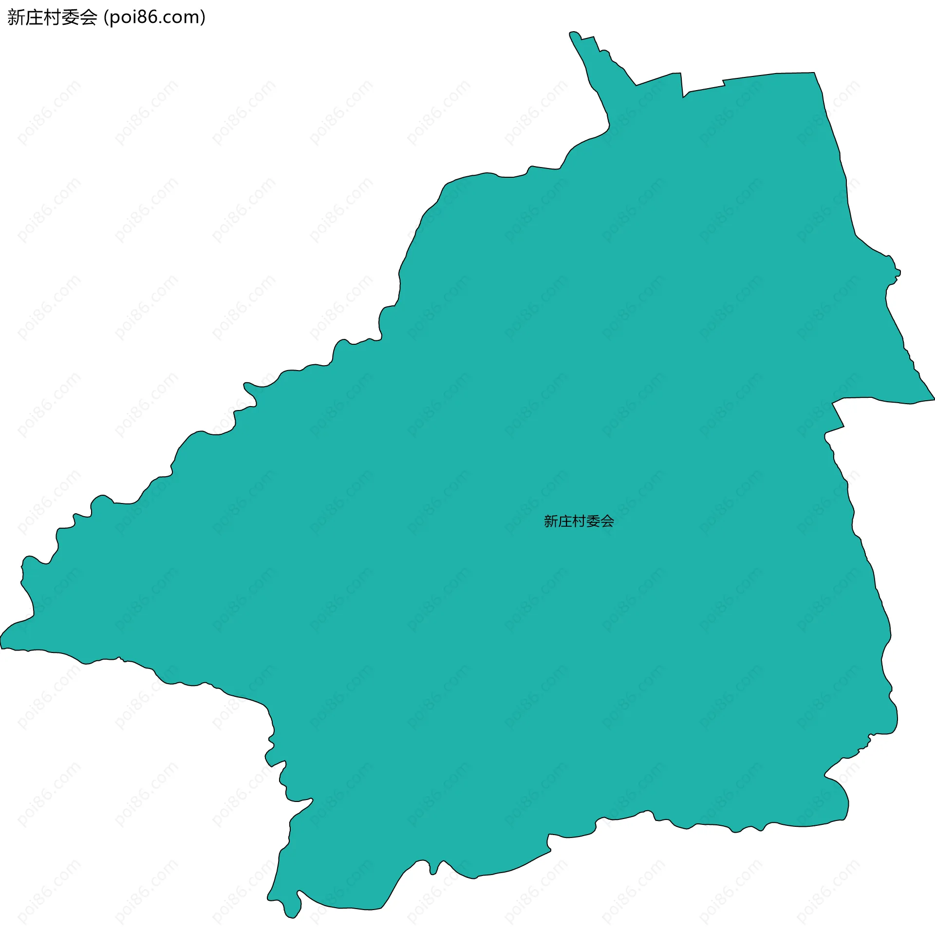 新庄村委会边界地图