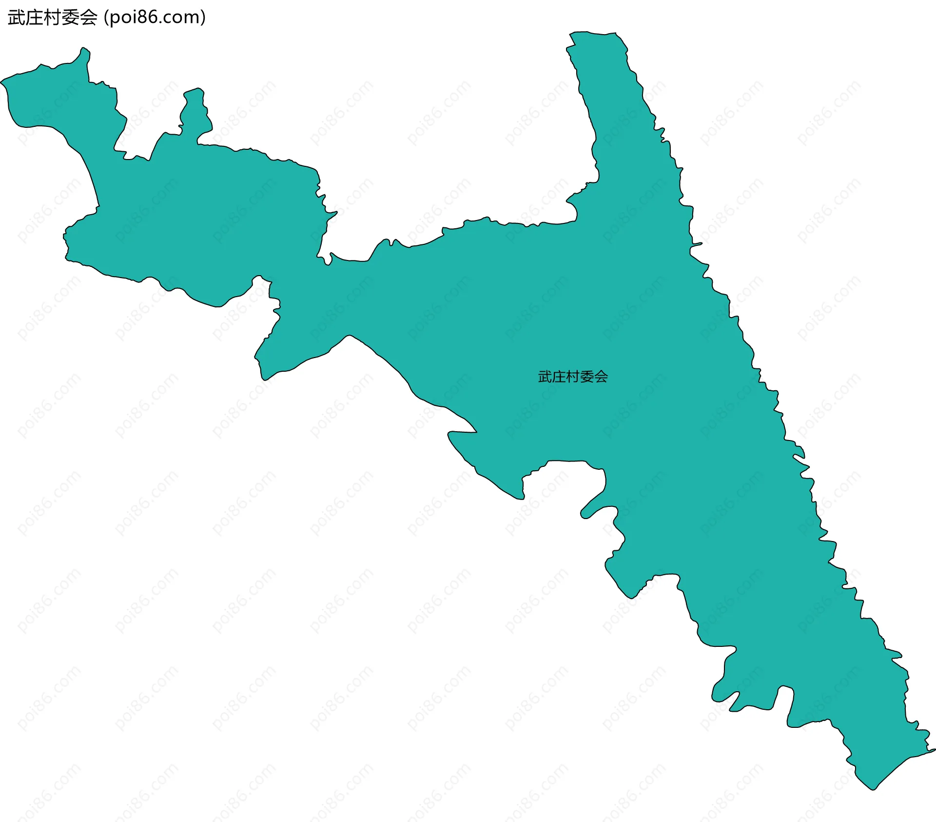 武庄村委会边界地图