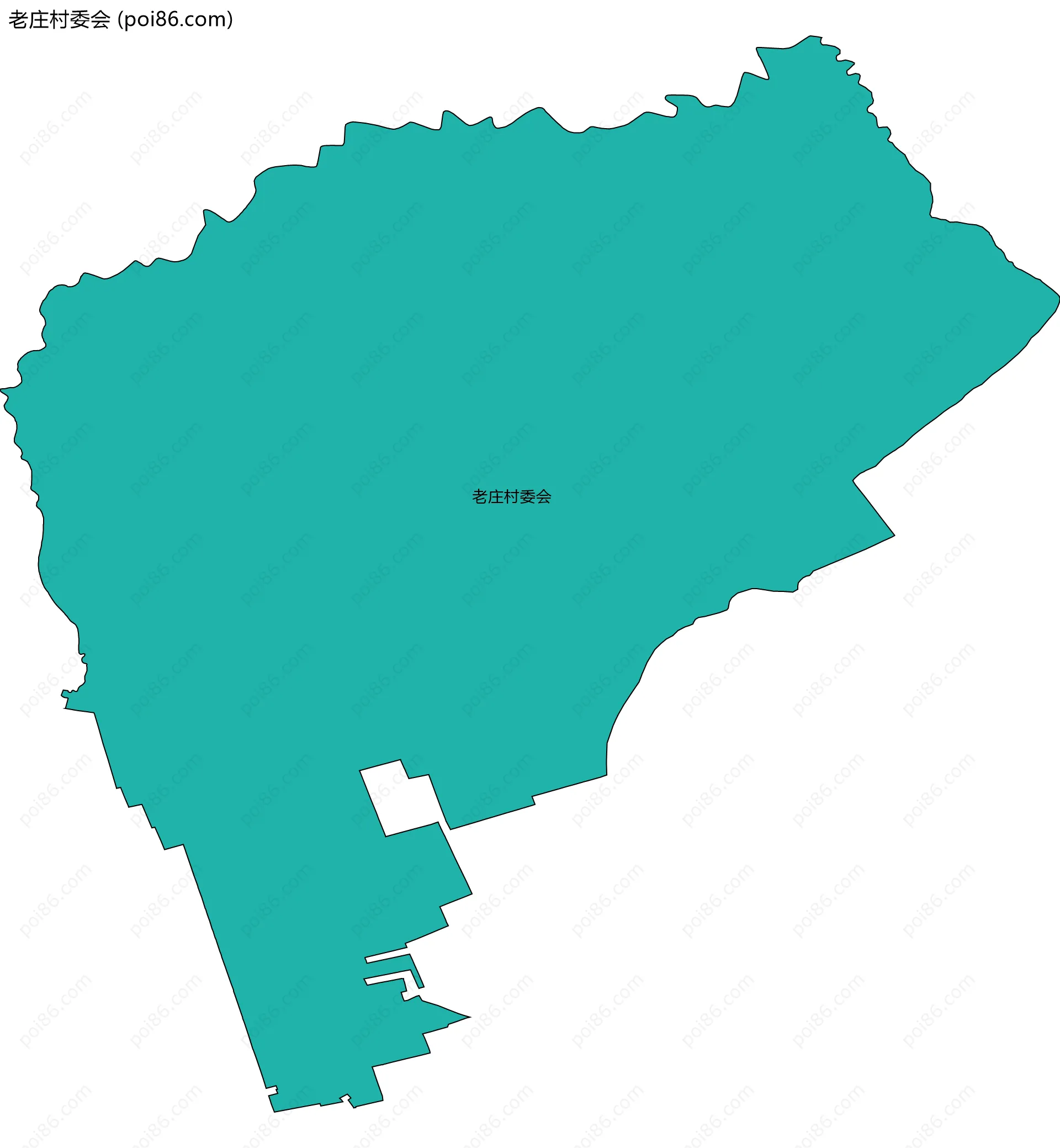 老庄村委会边界地图