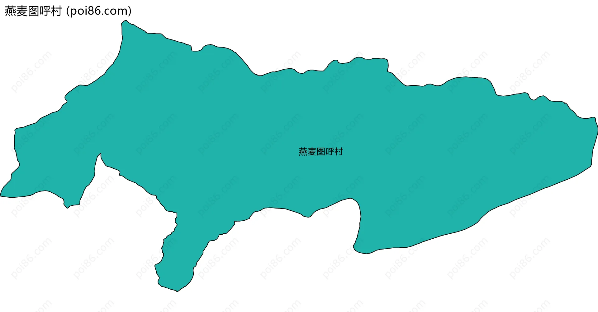 燕麦图呼村边界地图