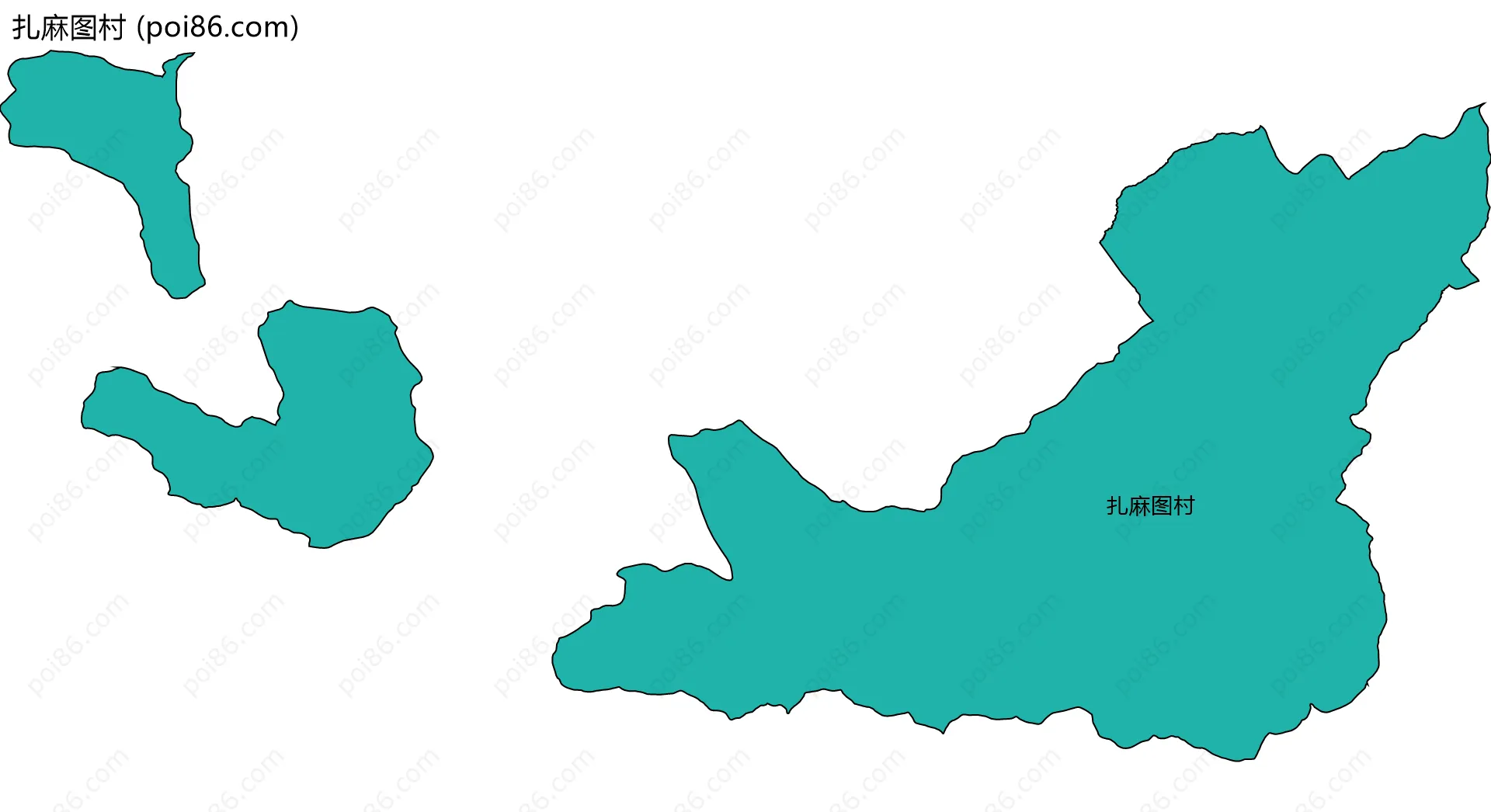 扎麻图村边界地图