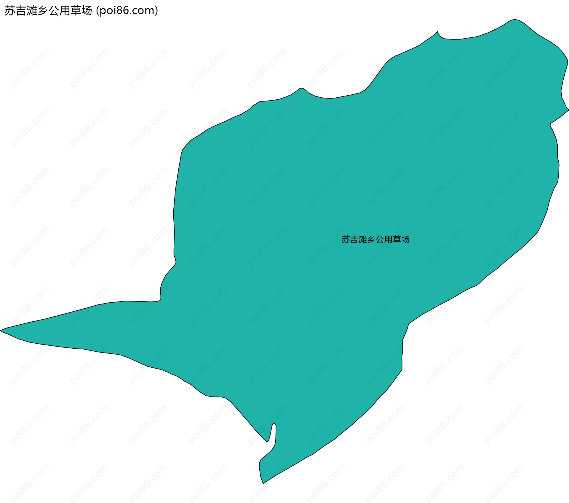 苏吉滩乡公用草场边界地图