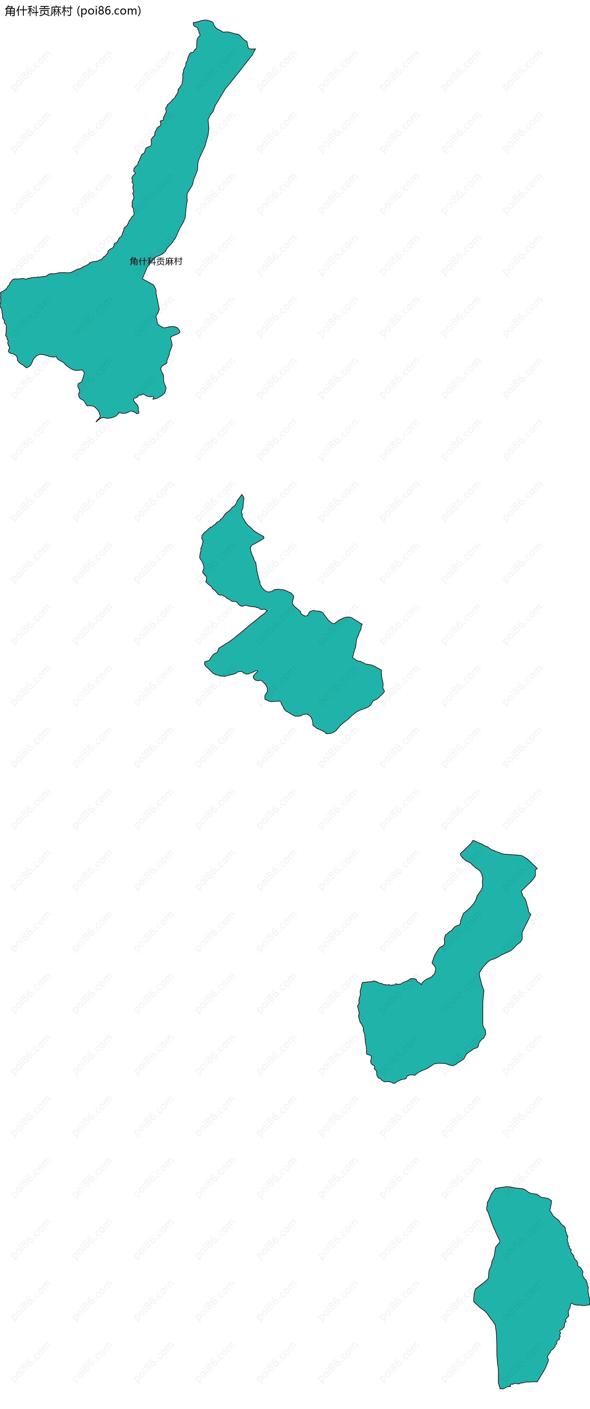 角什科贡麻村边界地图