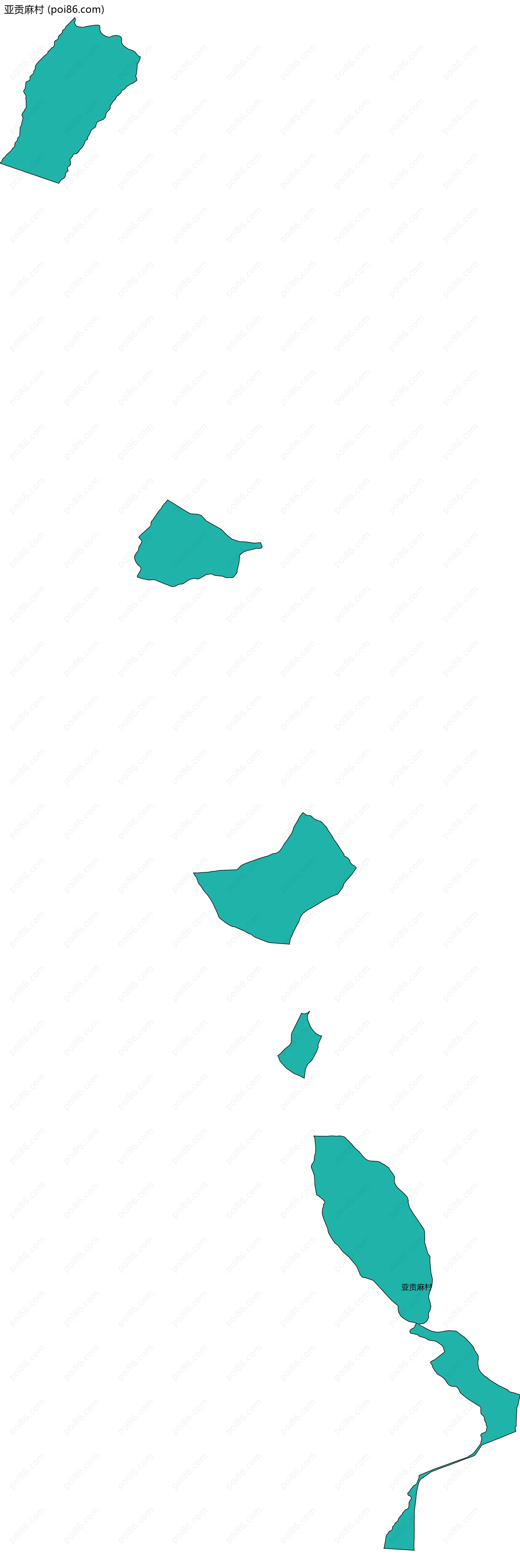 亚贡麻村边界地图