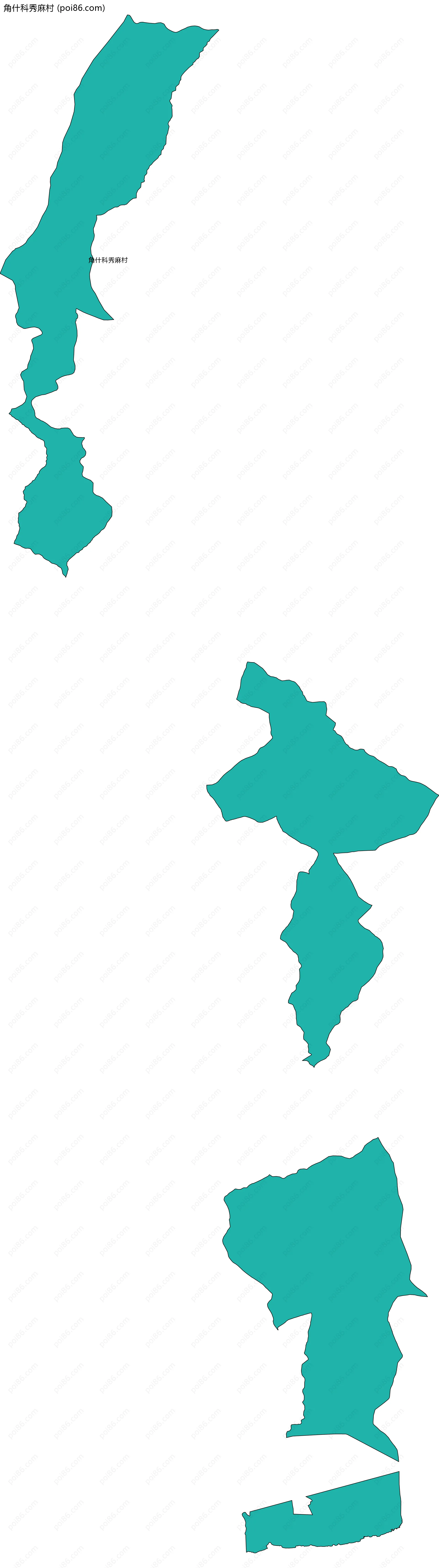 角什科秀麻村边界地图