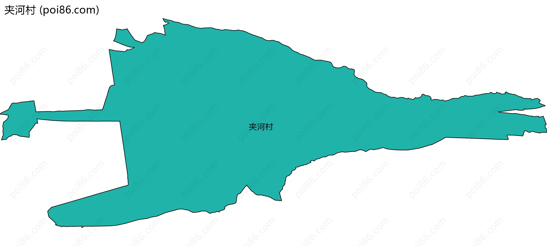 夹河村边界地图