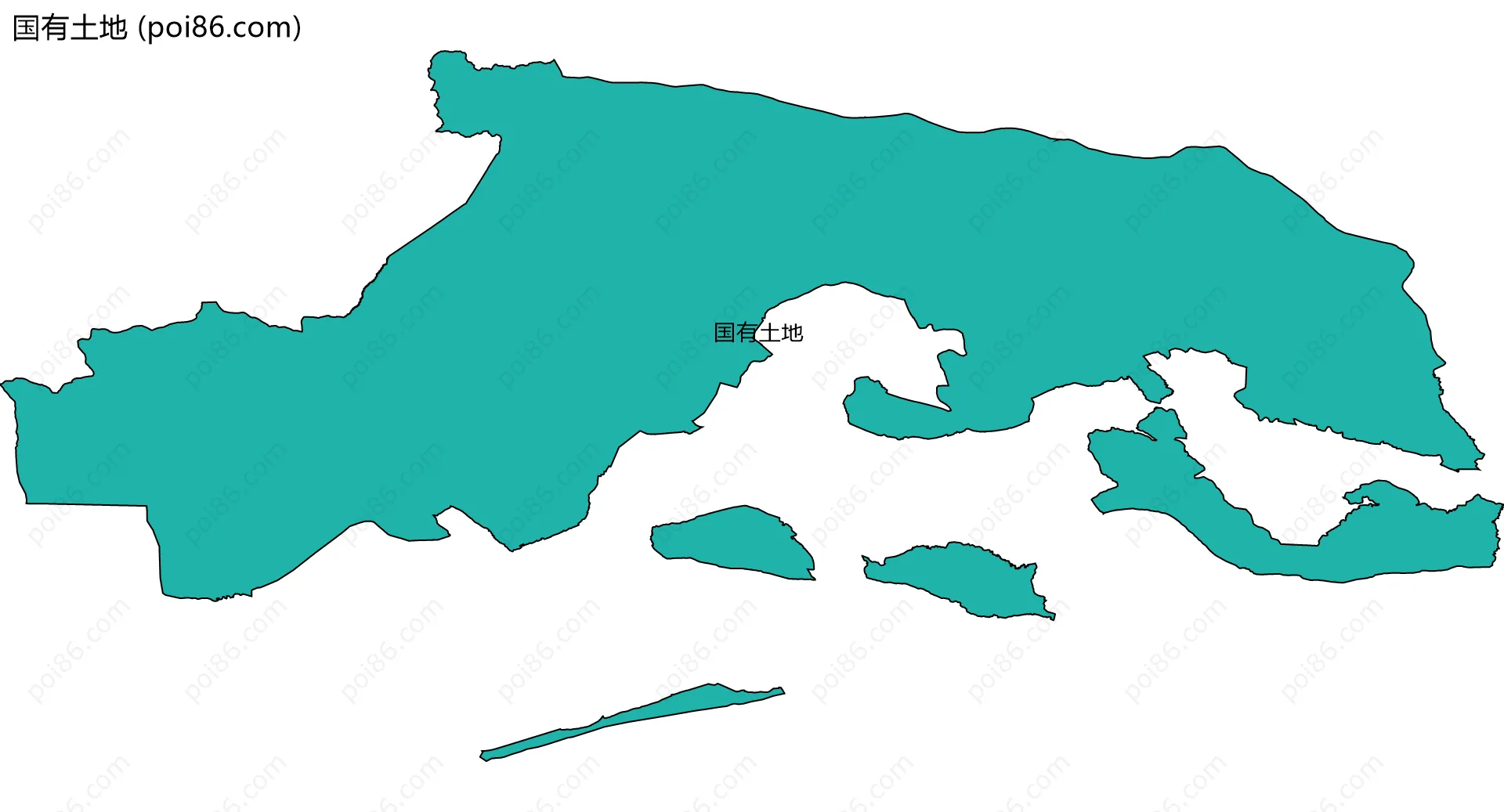 国有土地边界地图