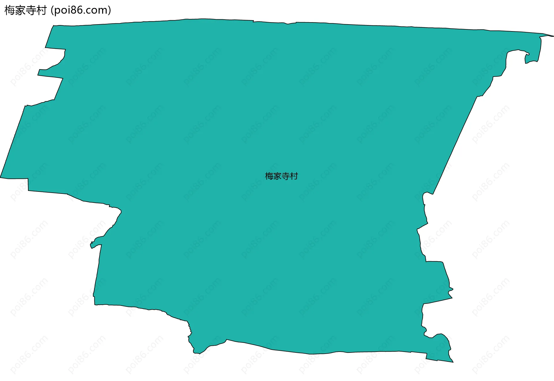 梅家寺村边界地图