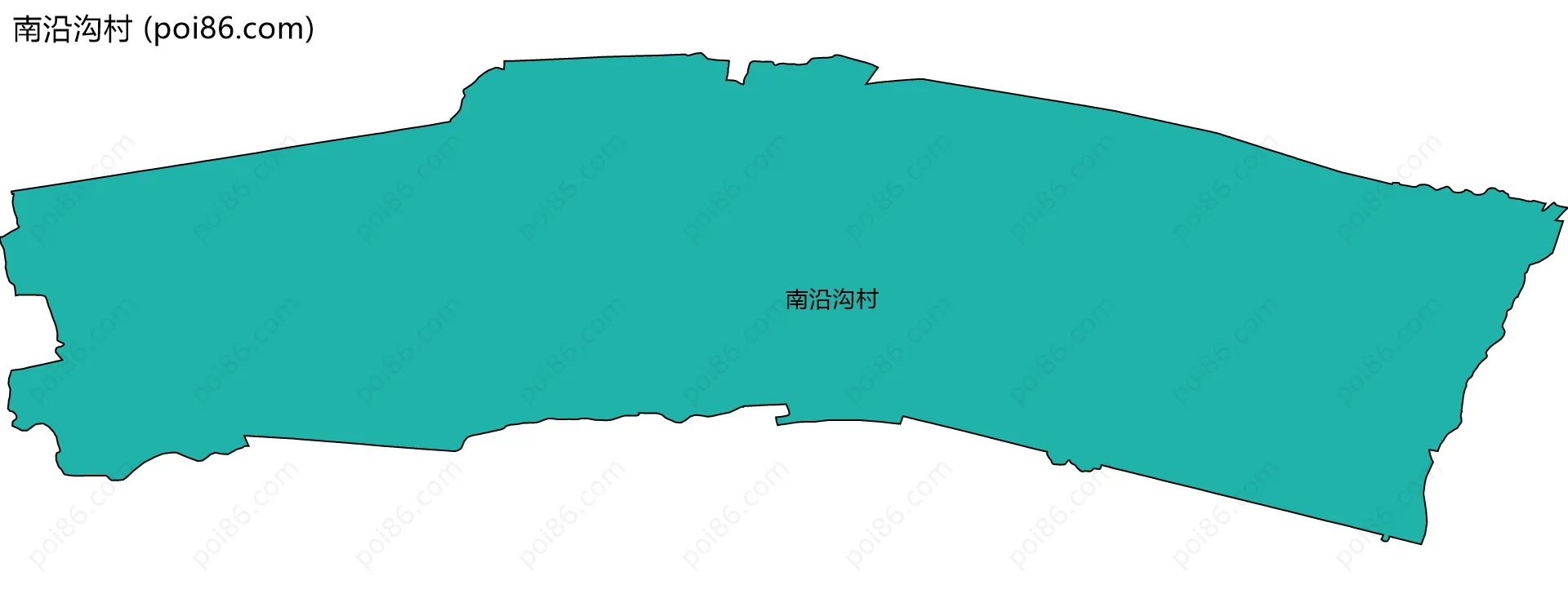 南沿沟村边界地图