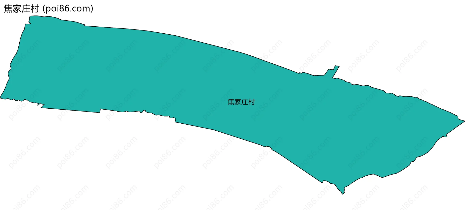 焦家庄村边界地图