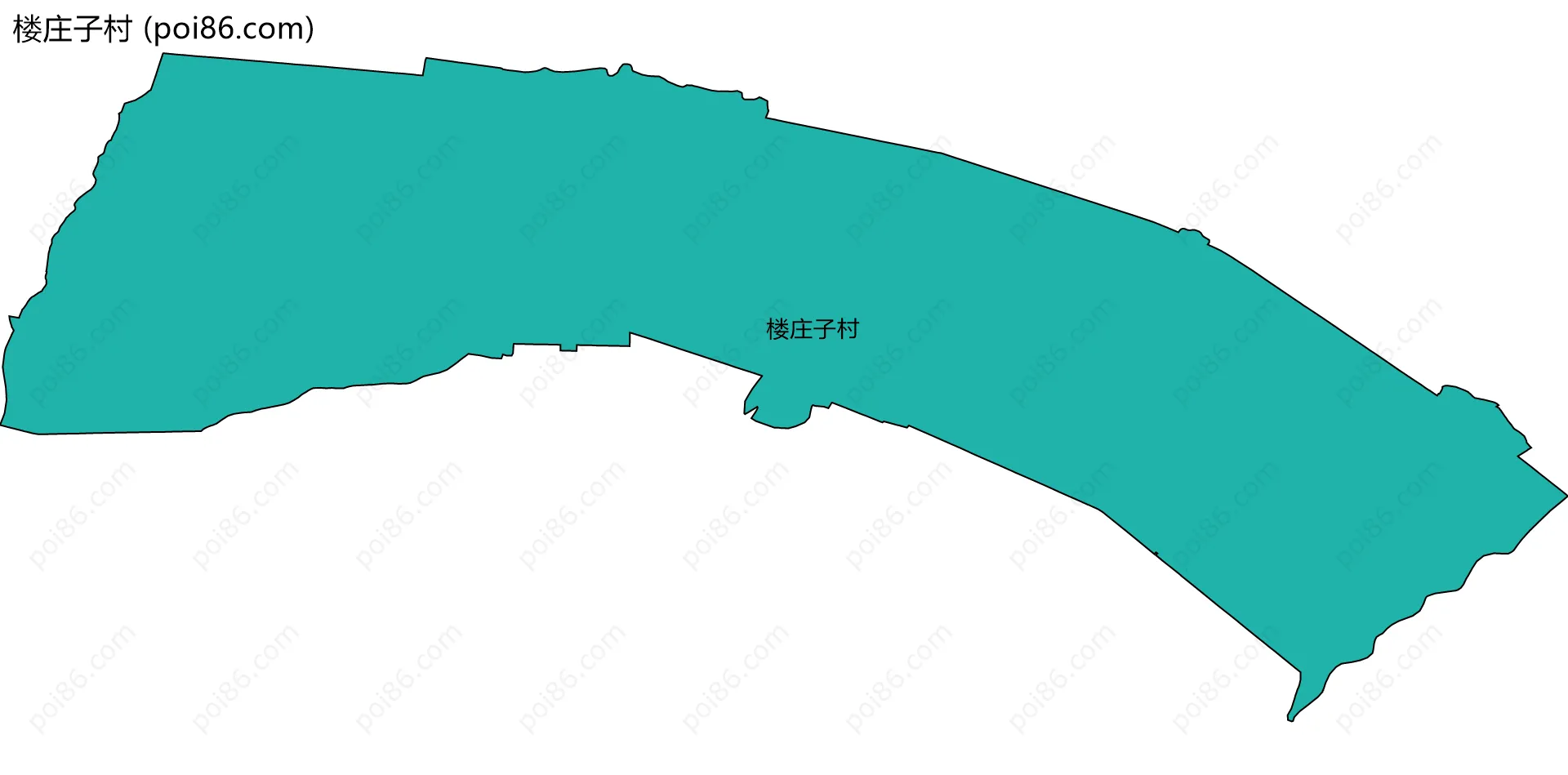 楼庄子村边界地图