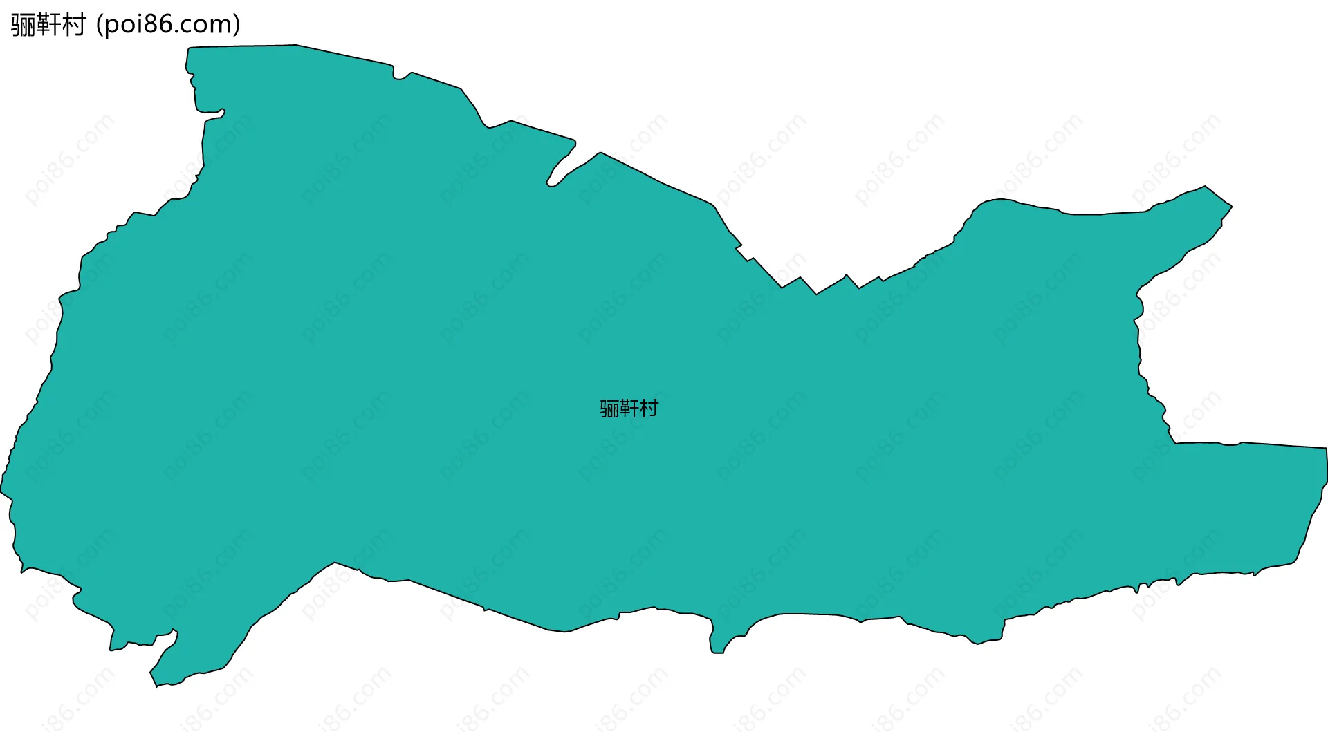 骊靬村边界地图