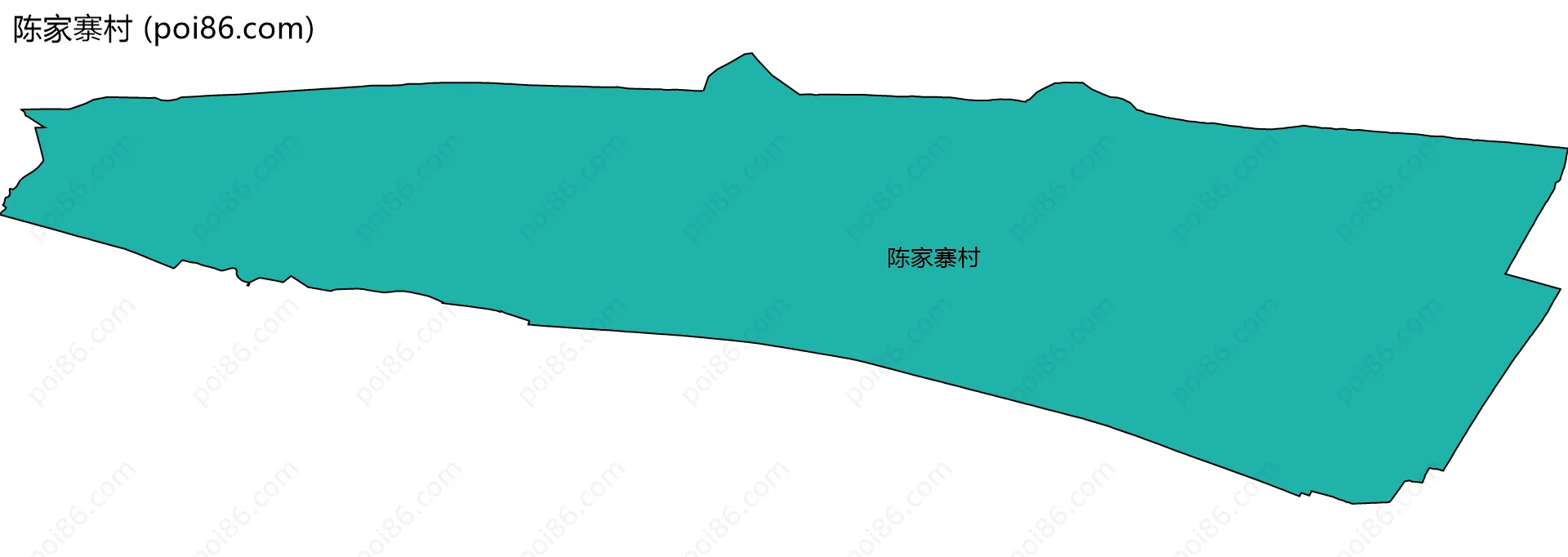 陈家寨村边界地图