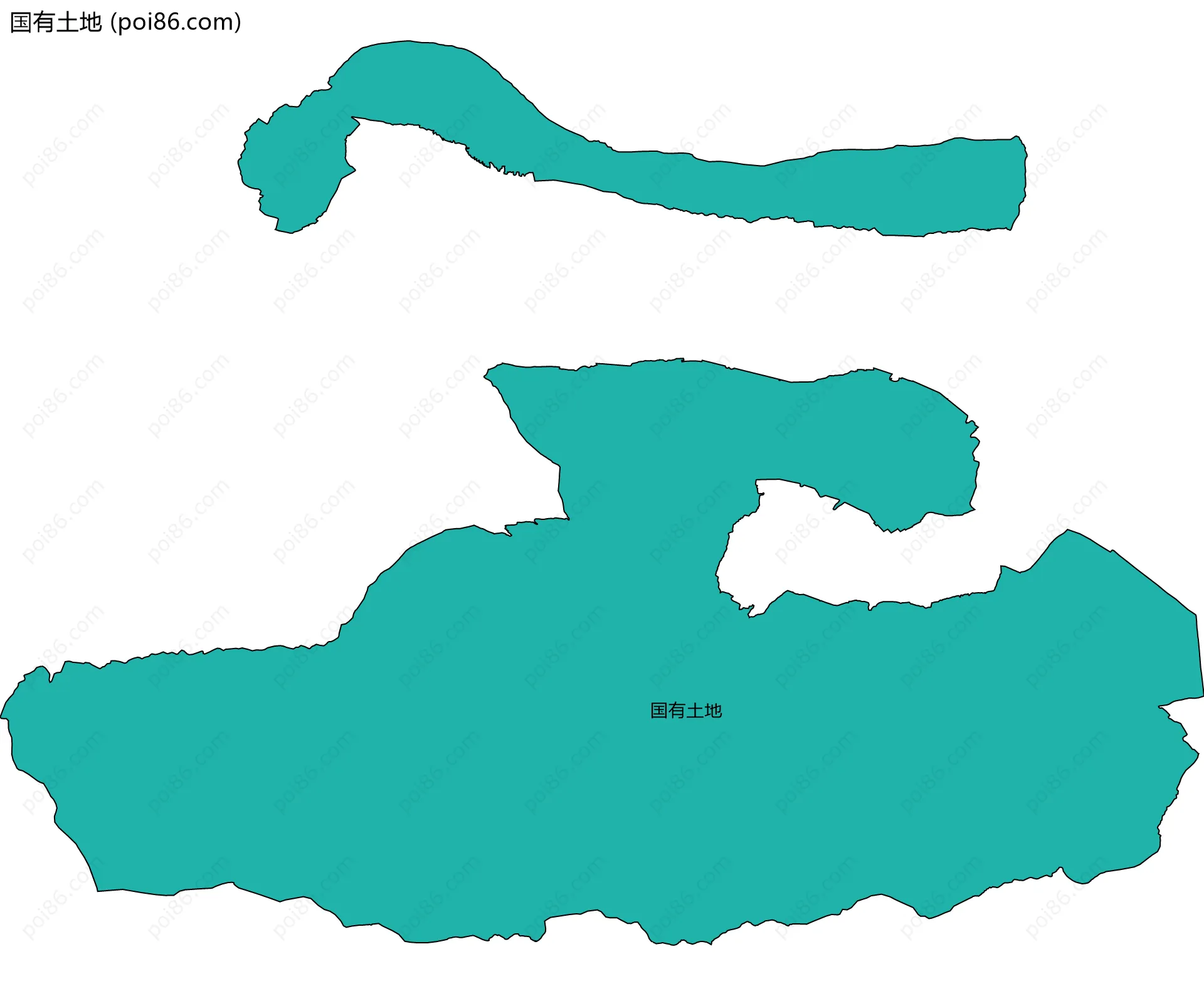 国有土地边界地图
