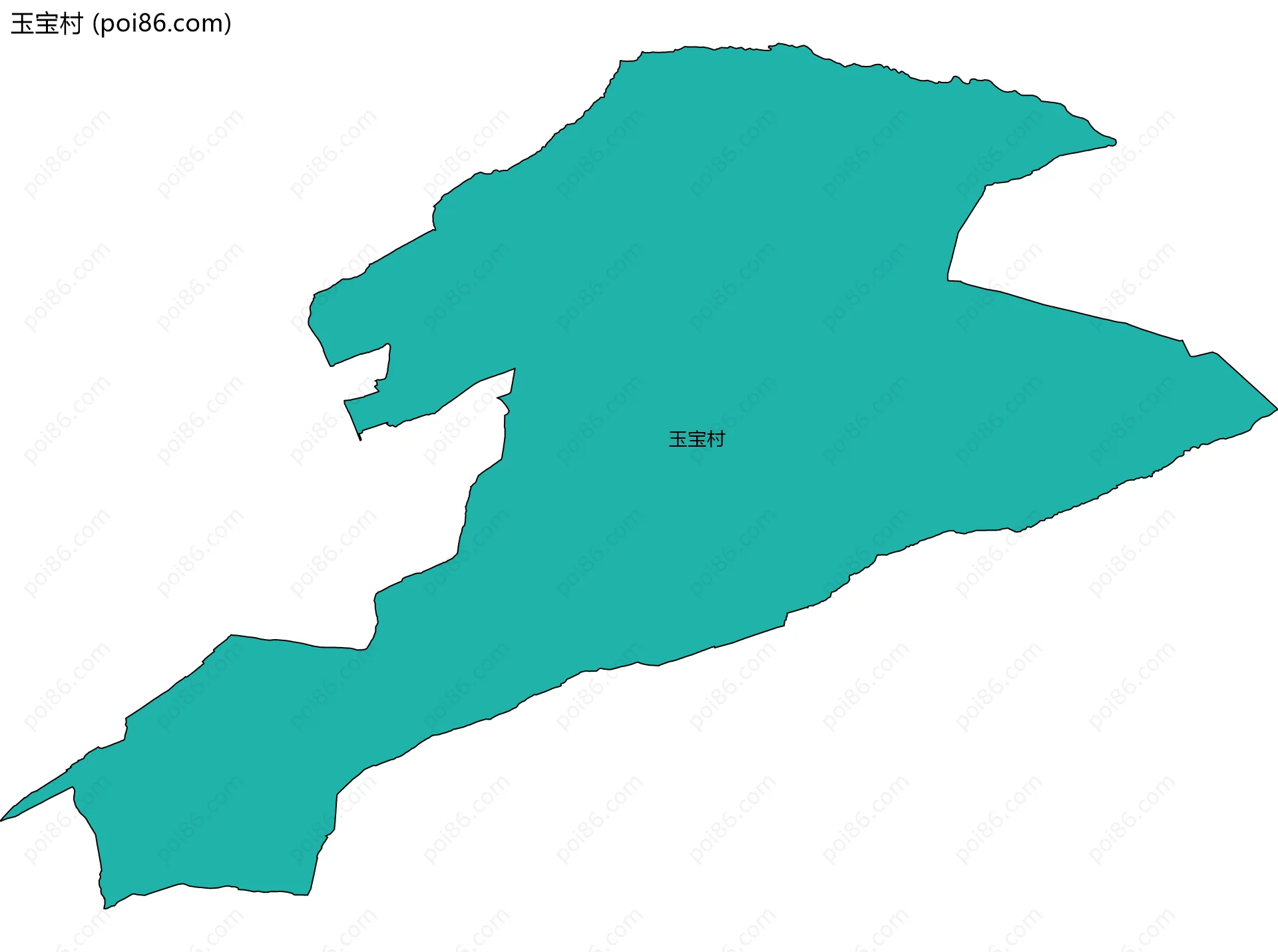 玉宝村边界地图