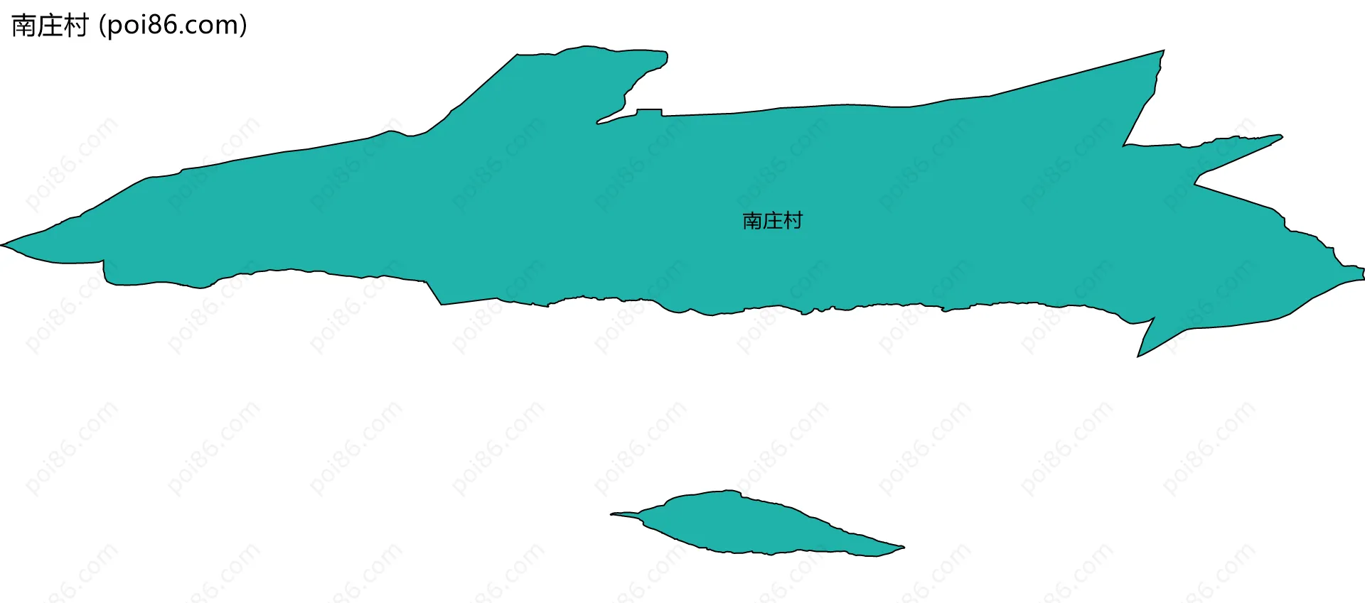 南庄村边界地图