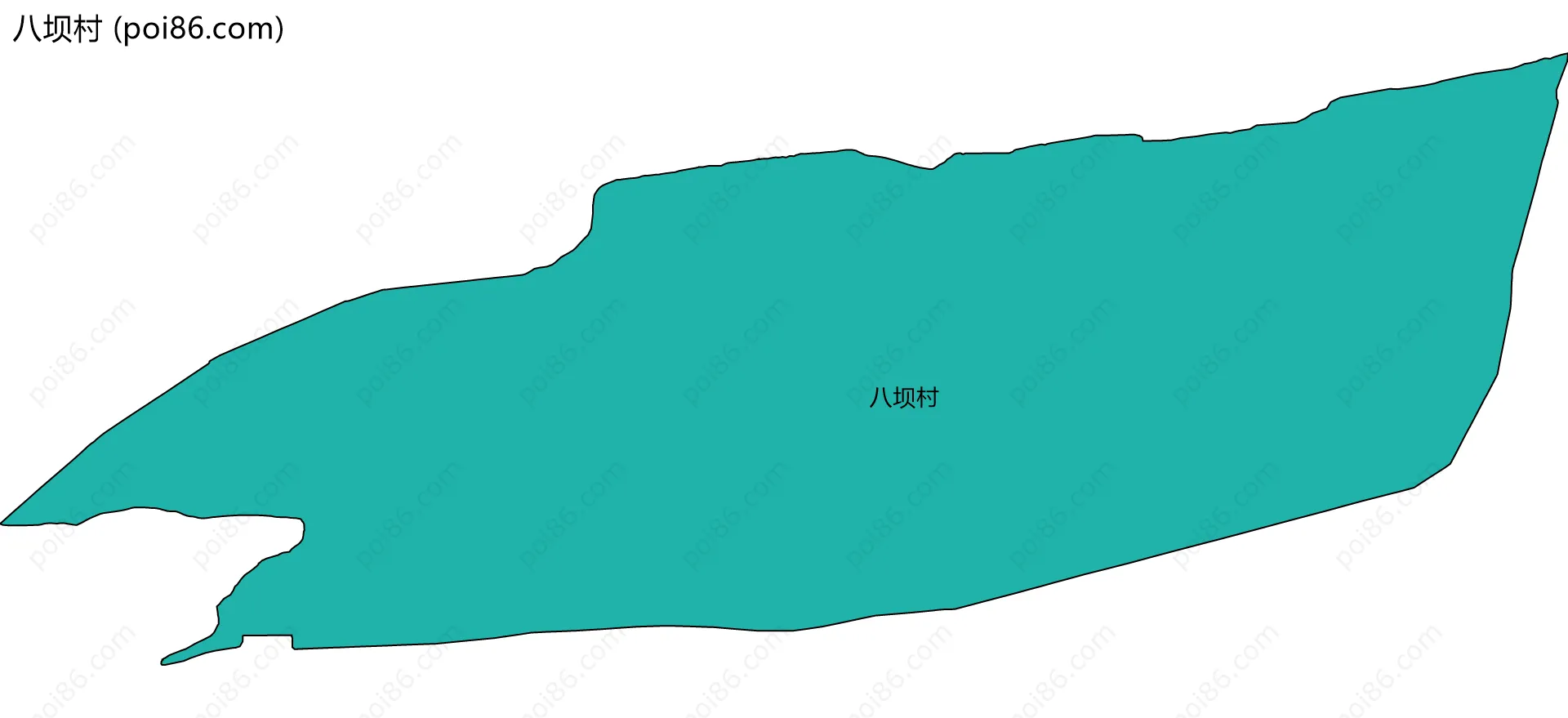 八坝村边界地图