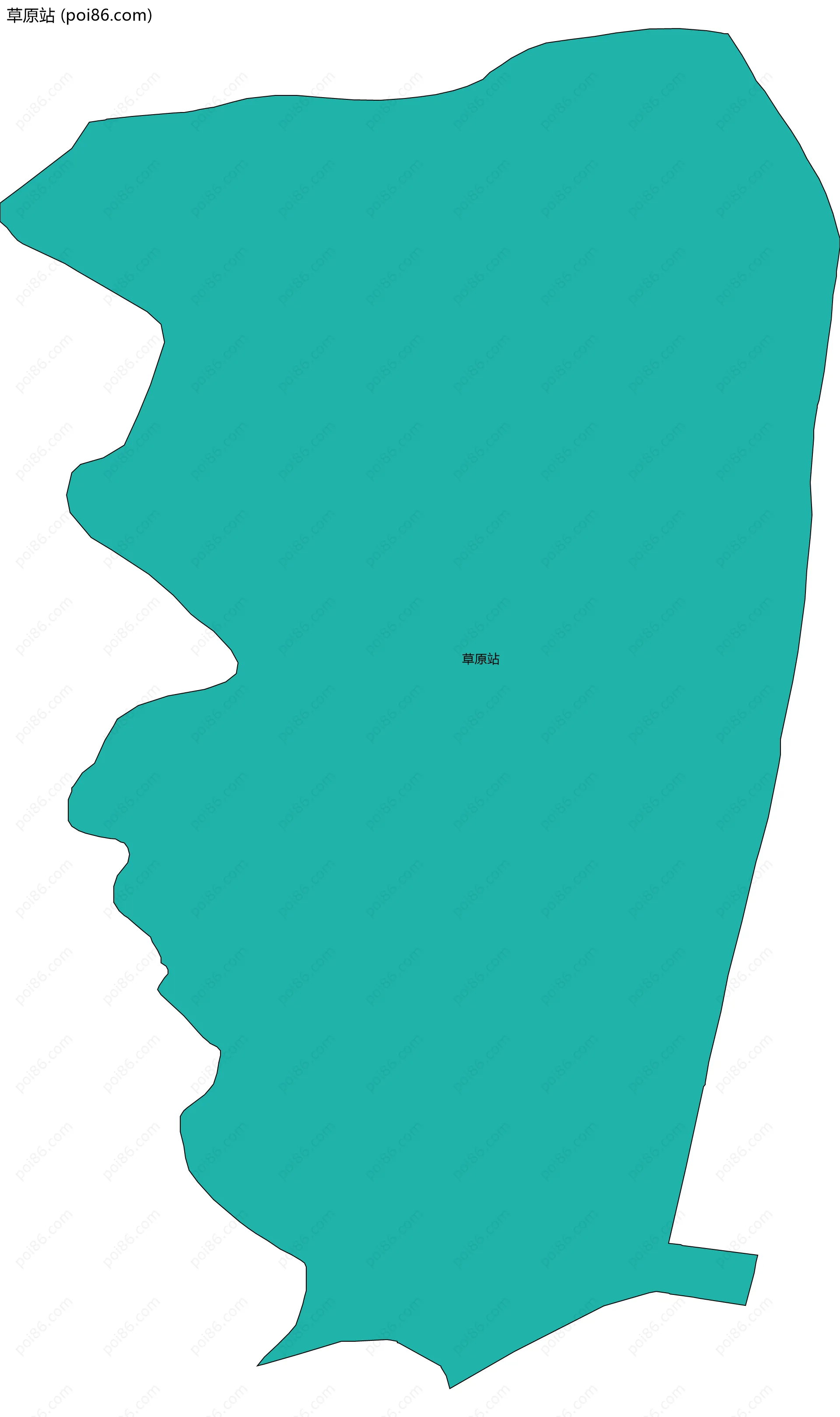 草原站边界地图