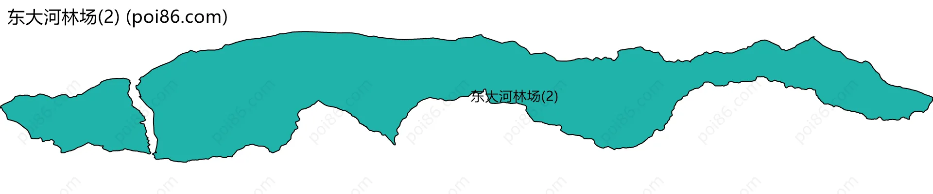 东大河林场(2)边界地图