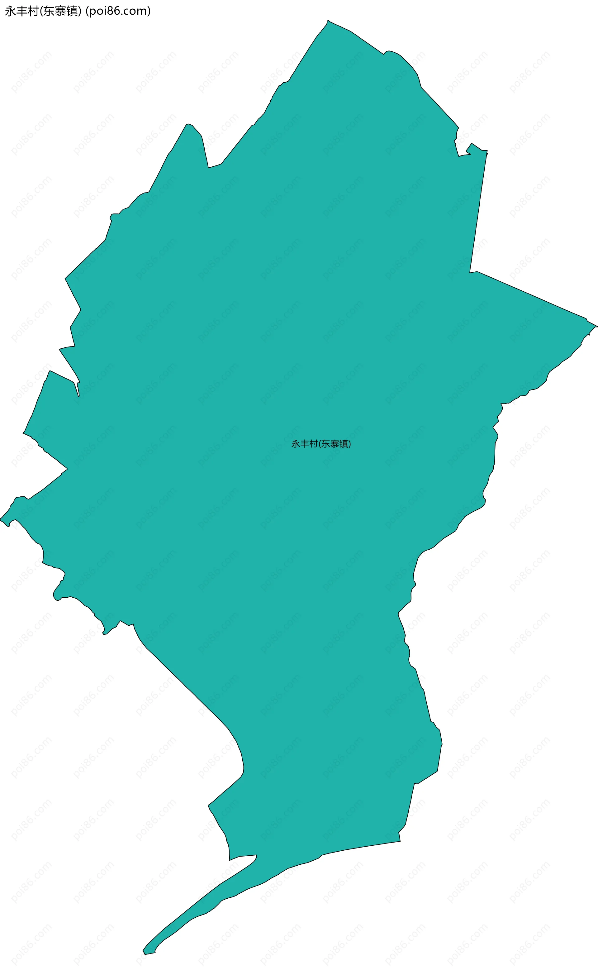 永丰村(东寨镇)边界地图