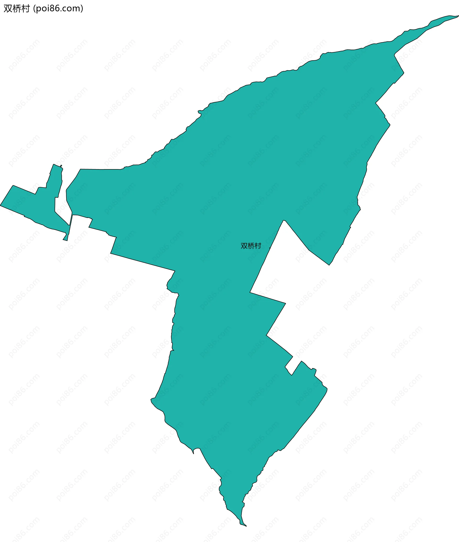 双桥村边界地图