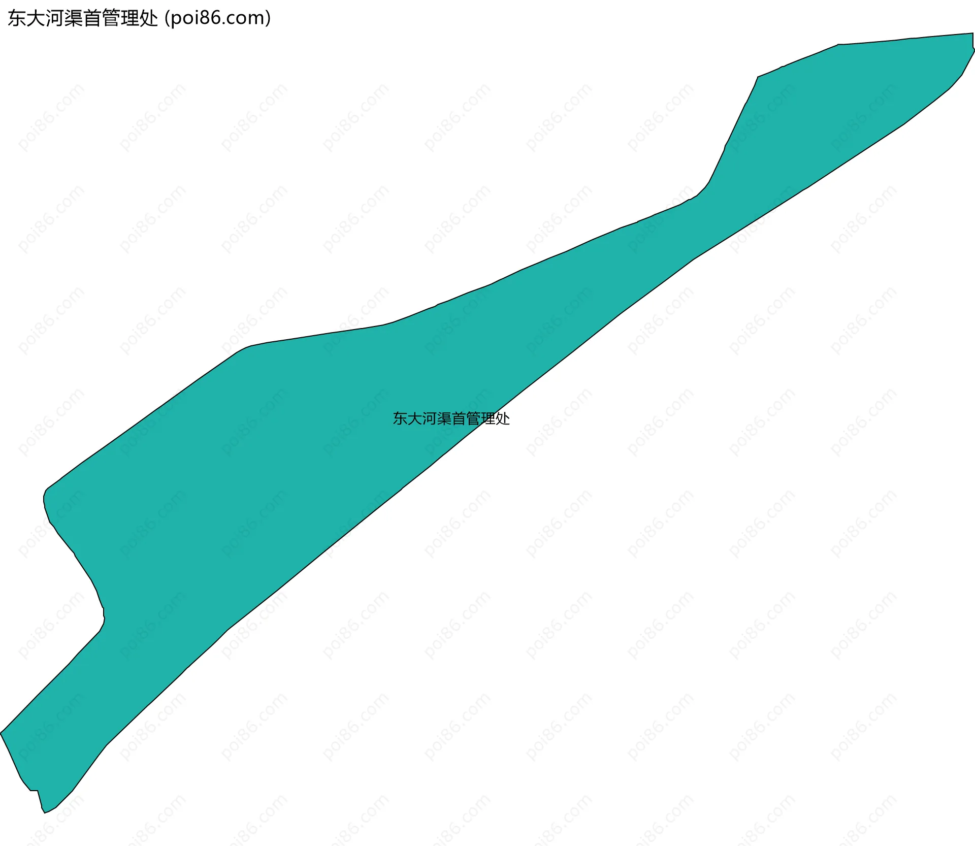 东大河渠首管理处边界地图