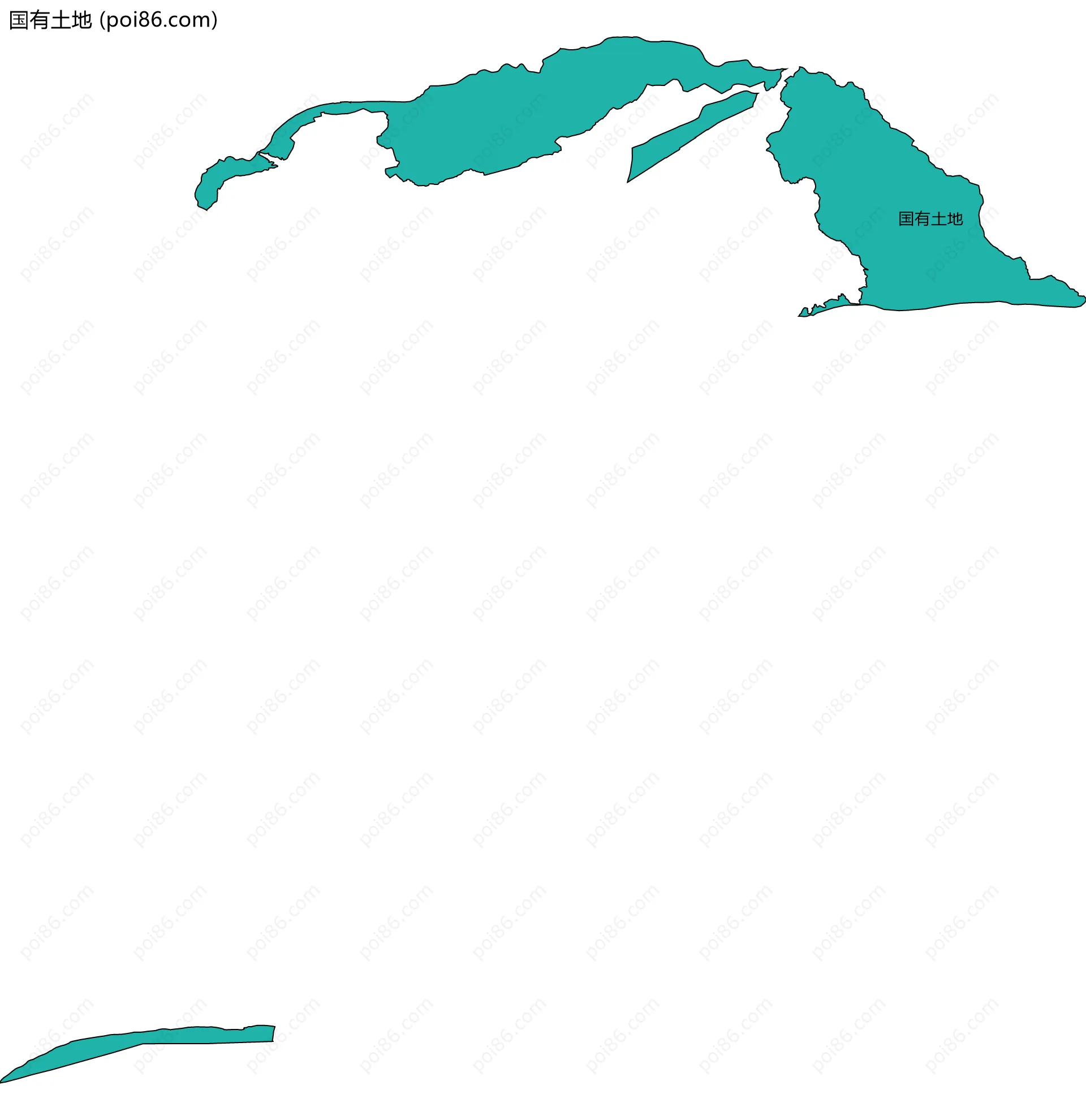 国有土地边界地图