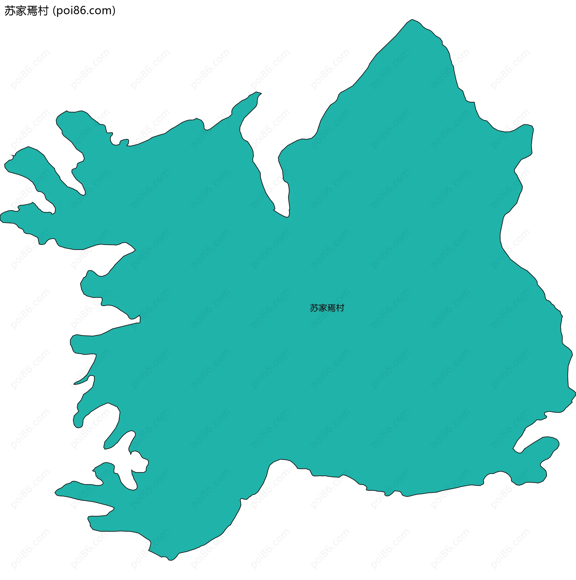 苏家焉村边界地图