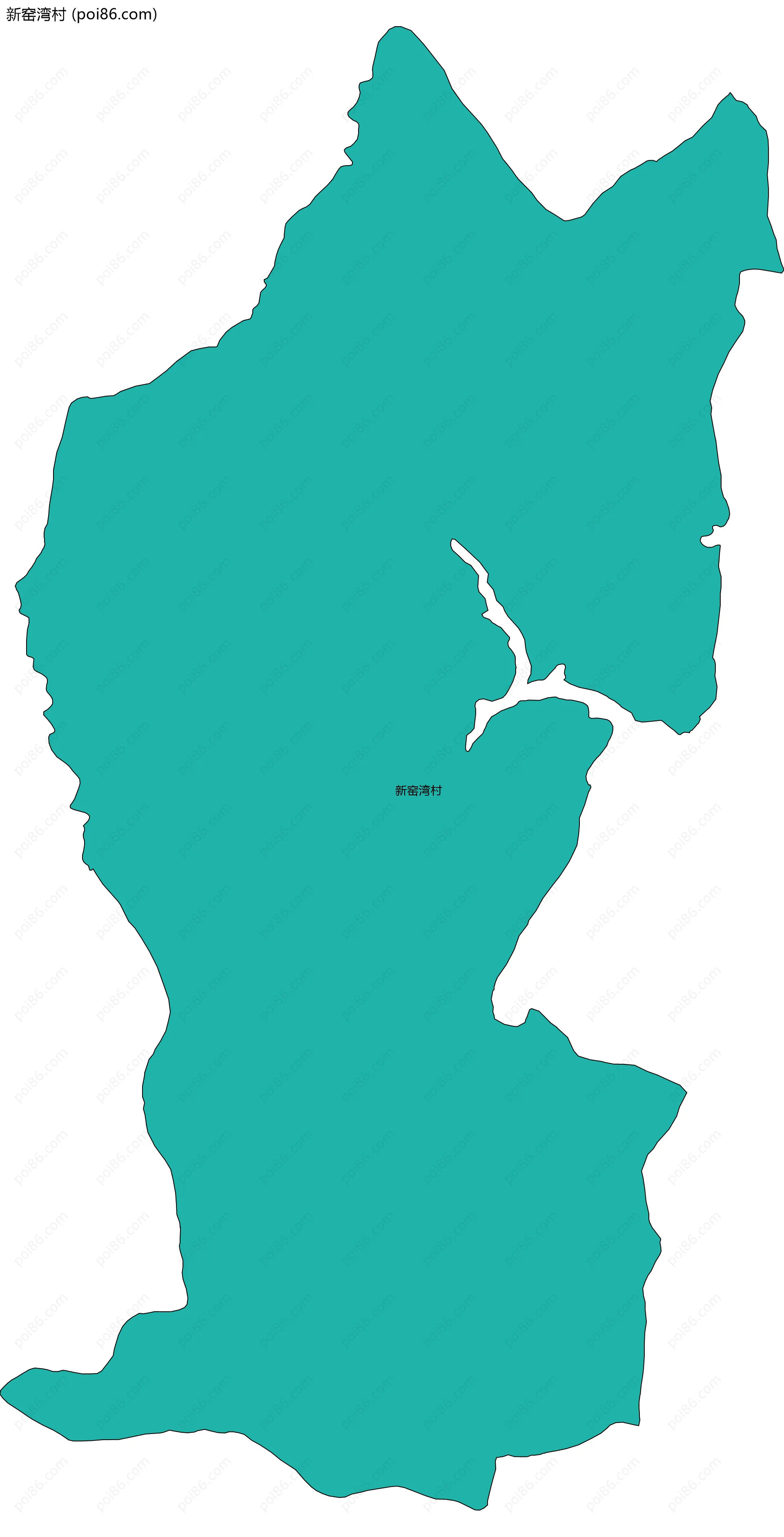 新窑湾村边界地图