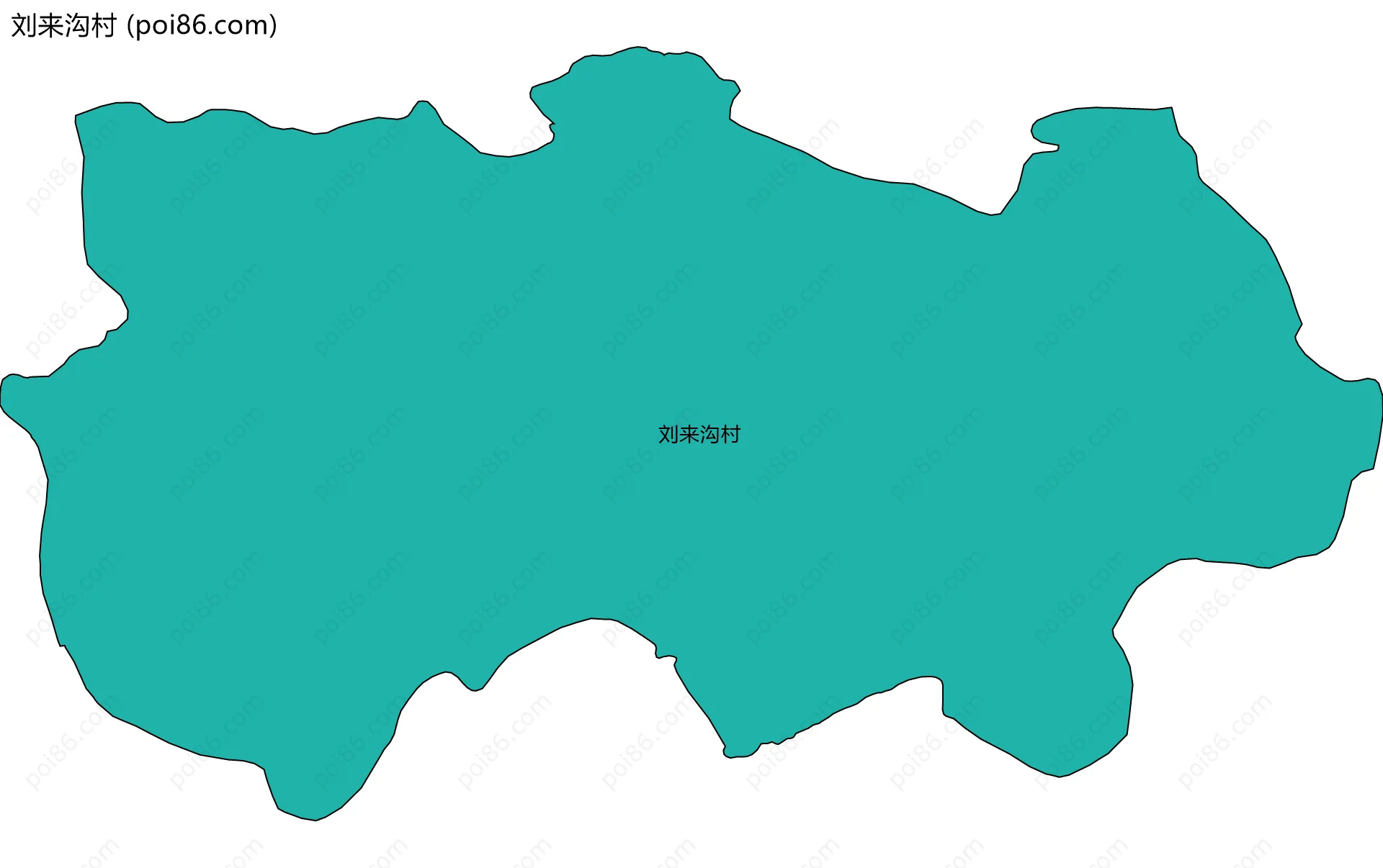 刘来沟村边界地图