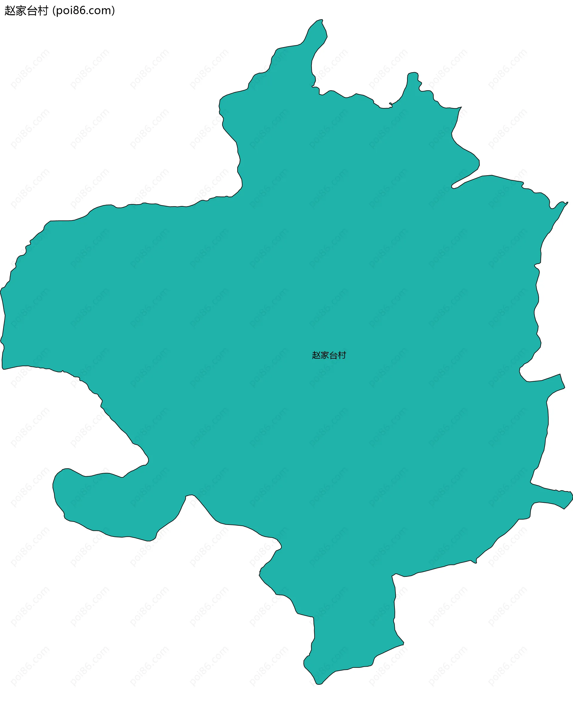 赵家台村边界地图