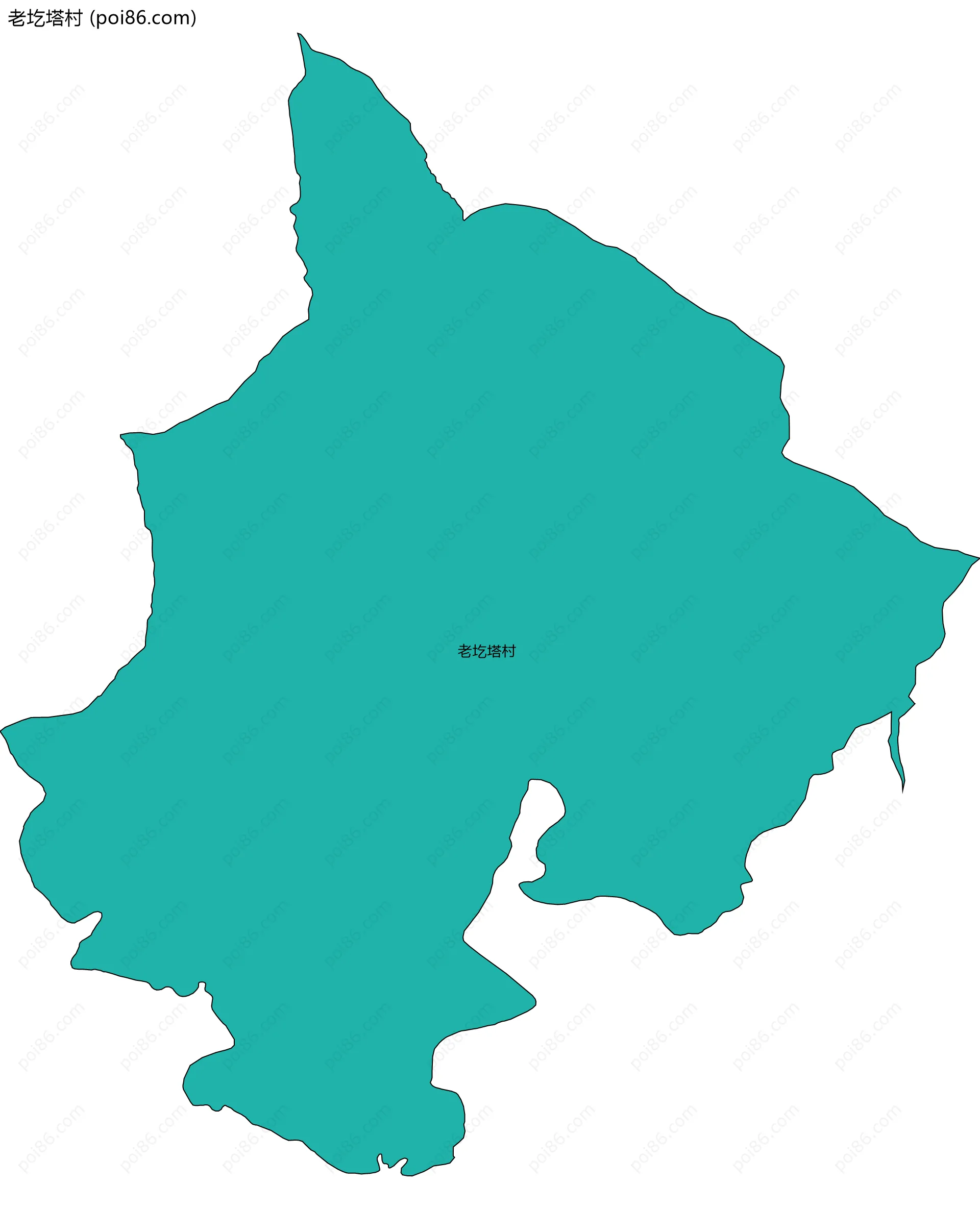 老圪塔村边界地图