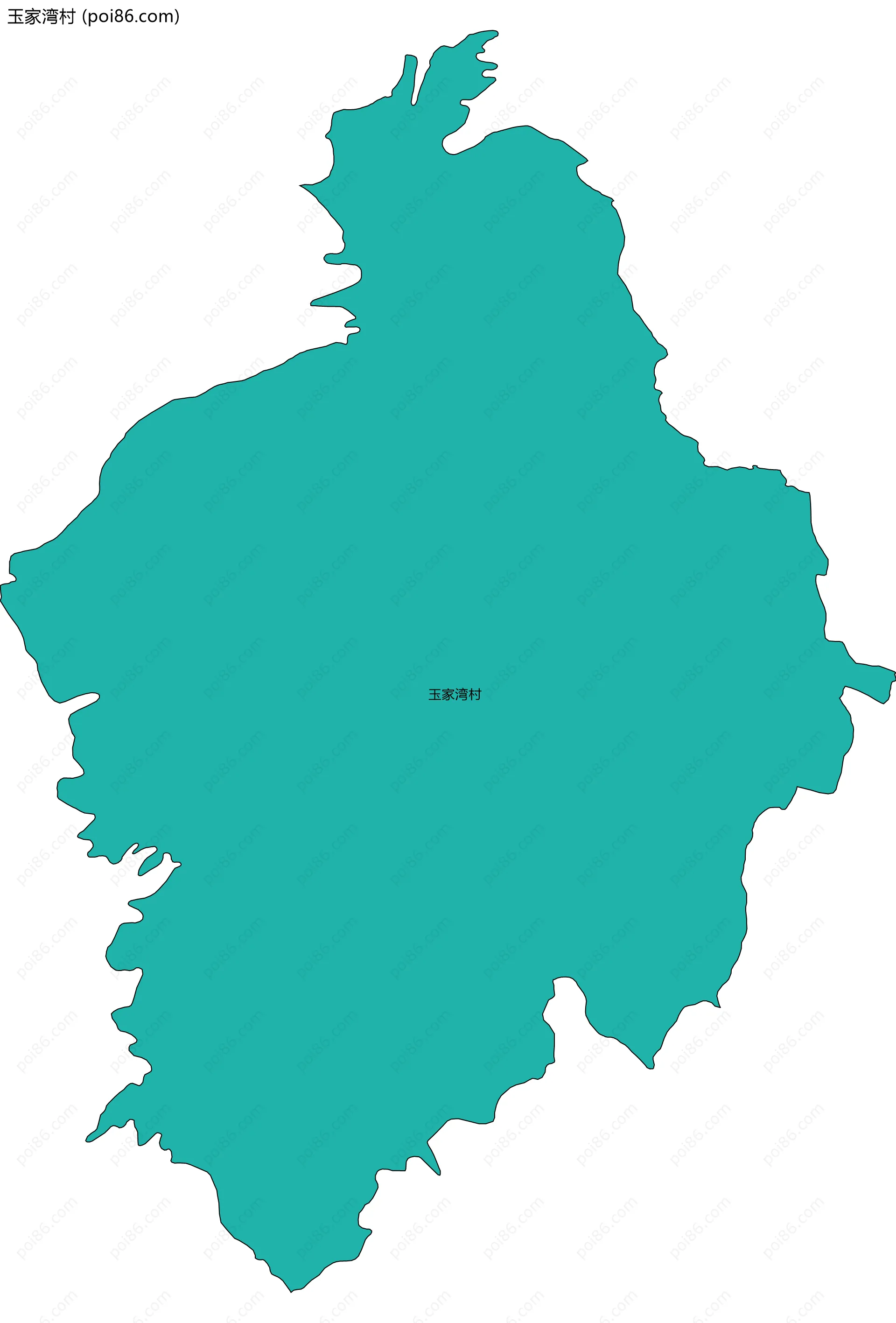 玉家湾村边界地图