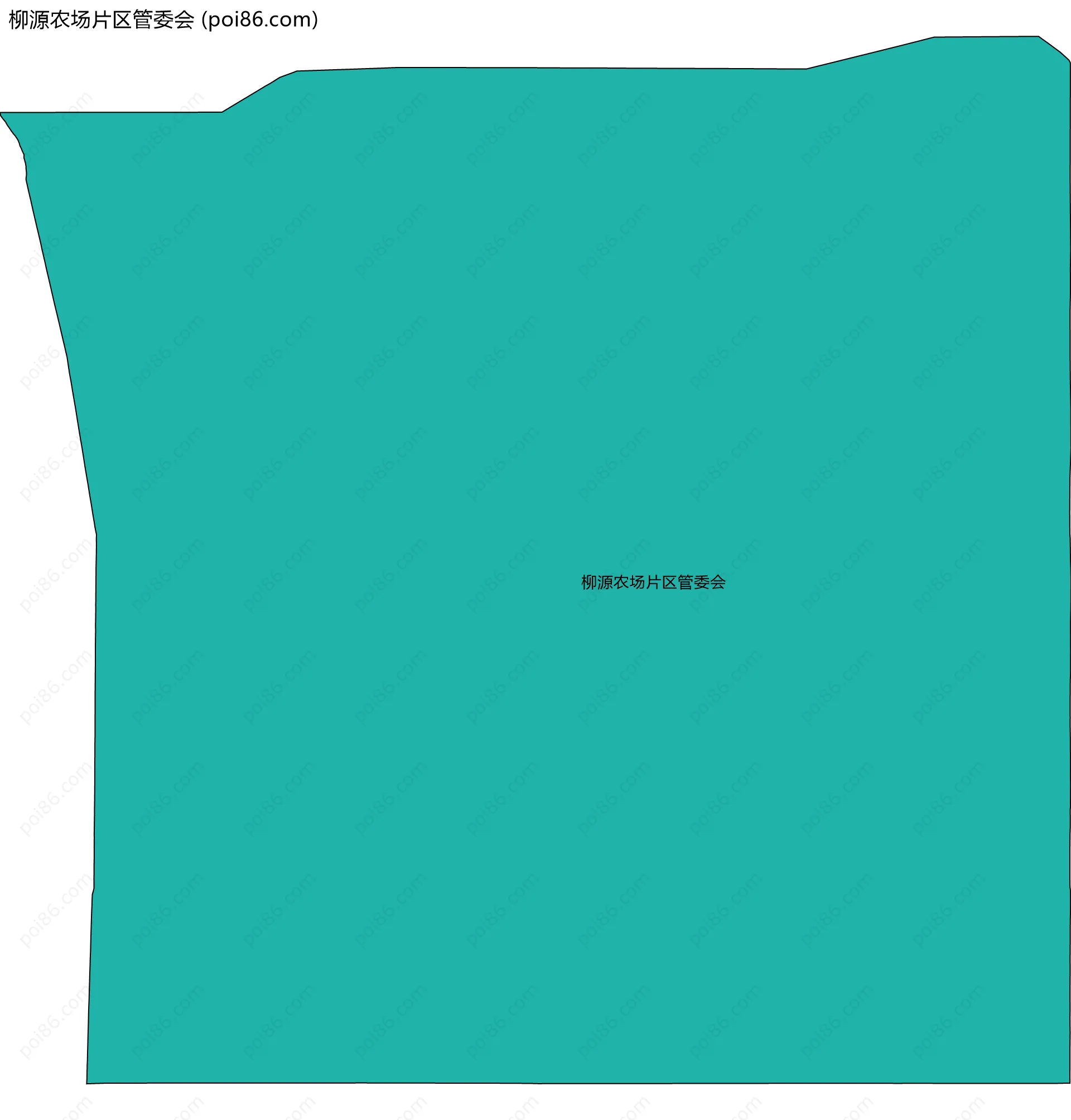 柳源农场片区管委会边界地图