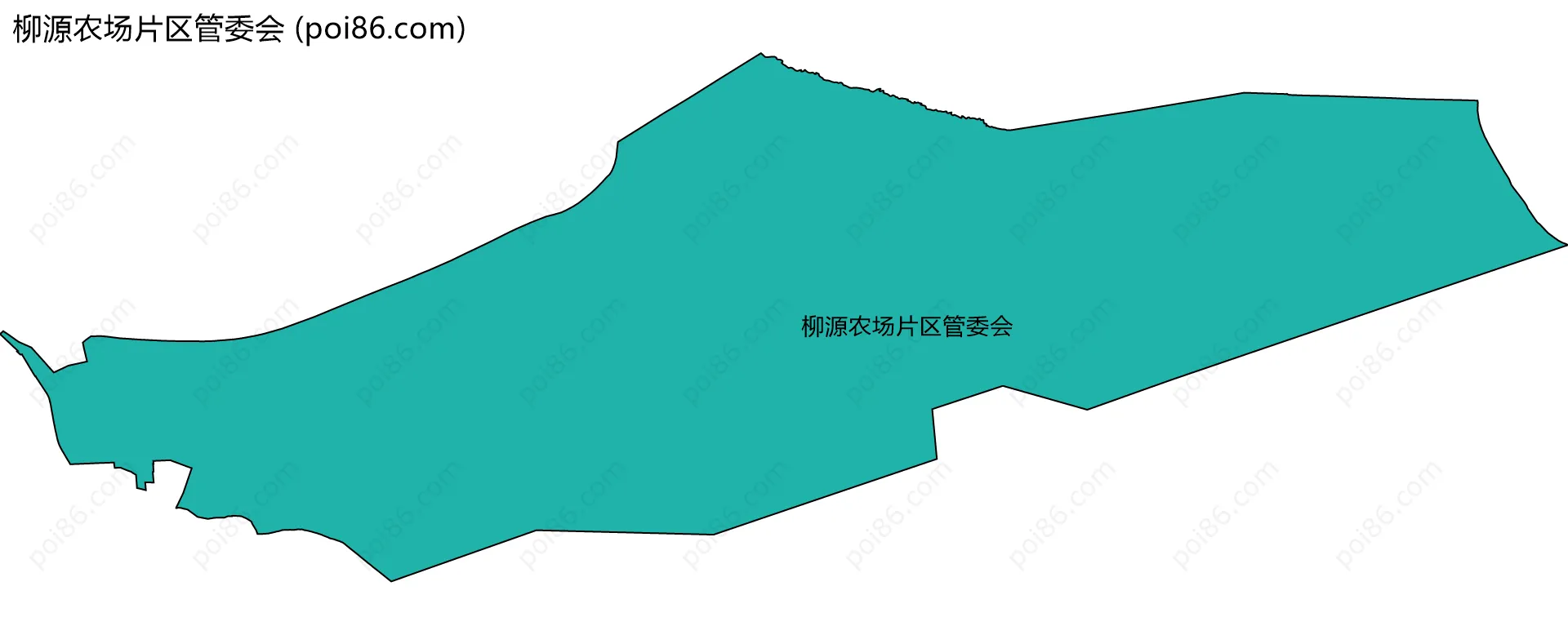 柳源农场片区管委会边界地图