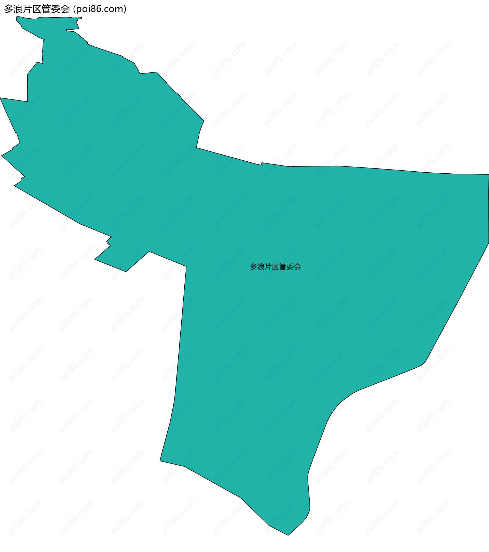 多浪片区管委会边界地图