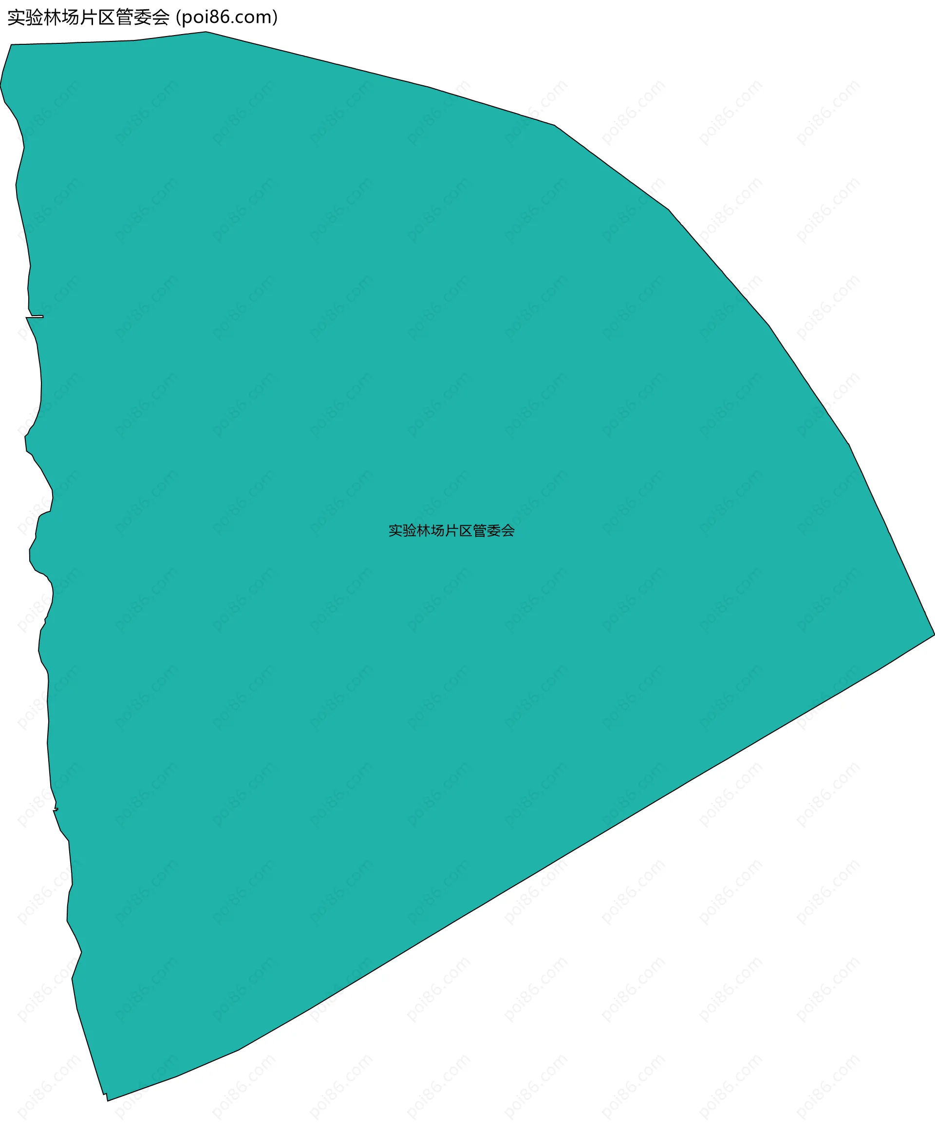 实验林场片区管委会边界地图