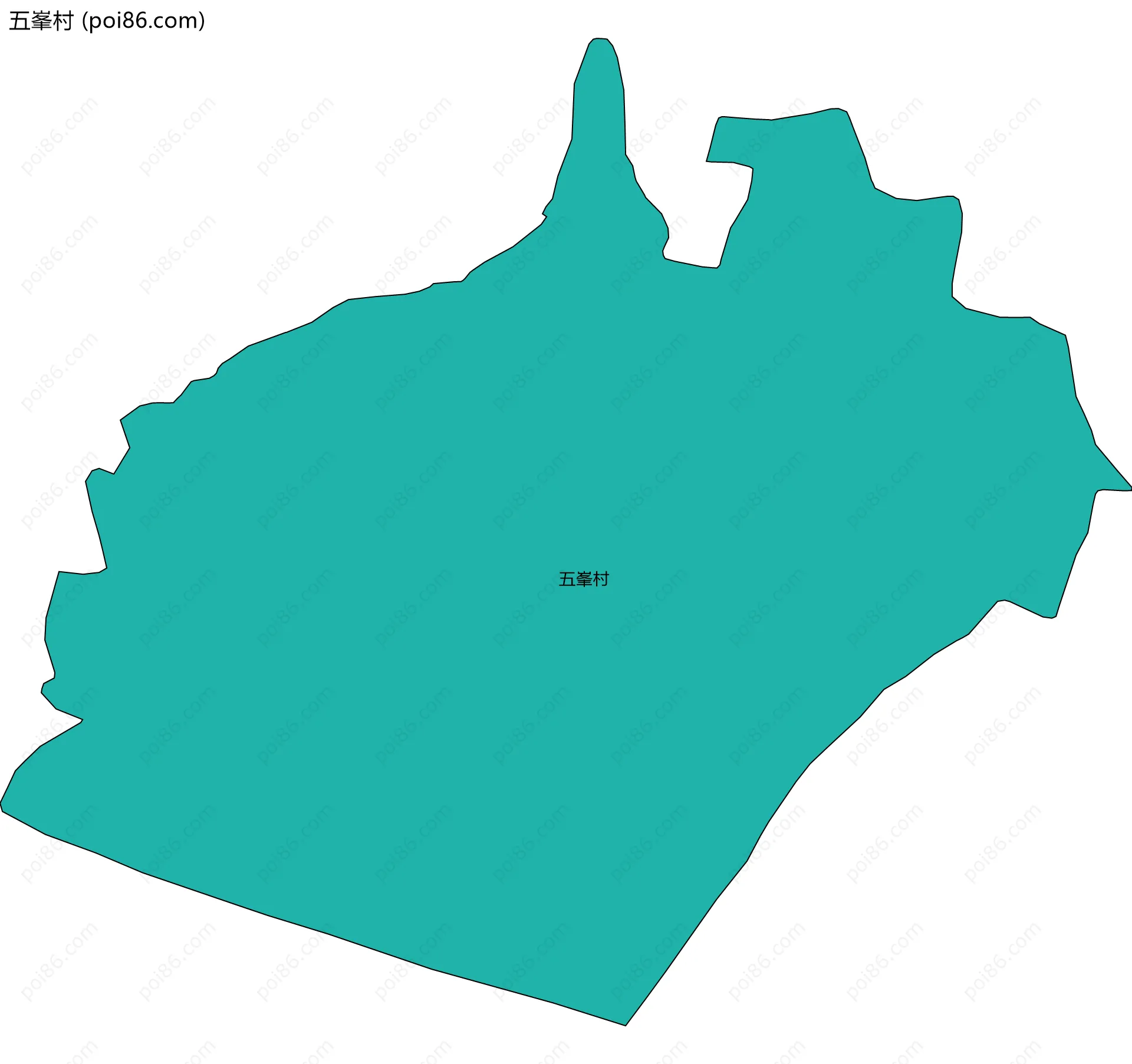 五峯村边界地图
