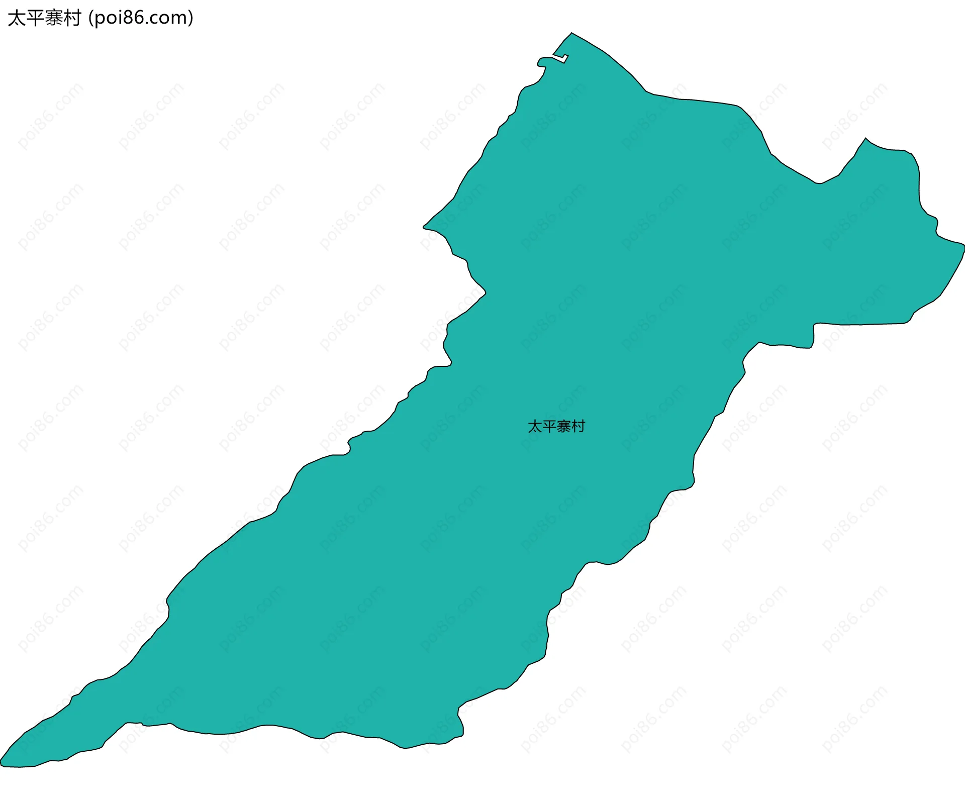 太平寨村边界地图