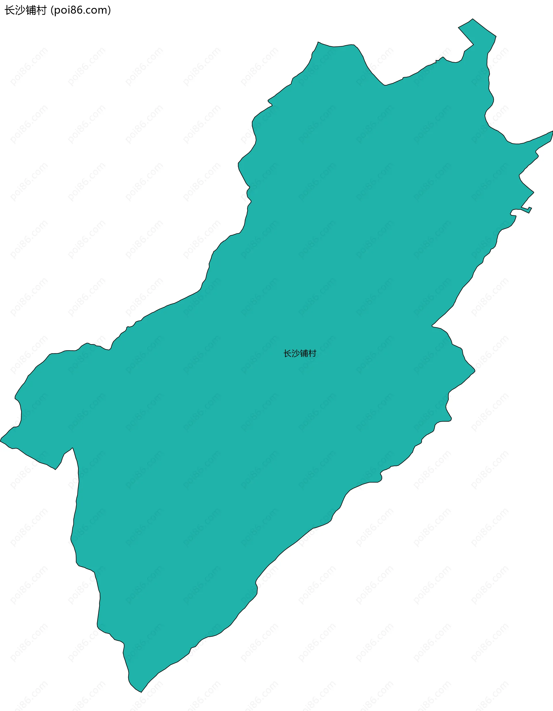 长沙铺村边界地图