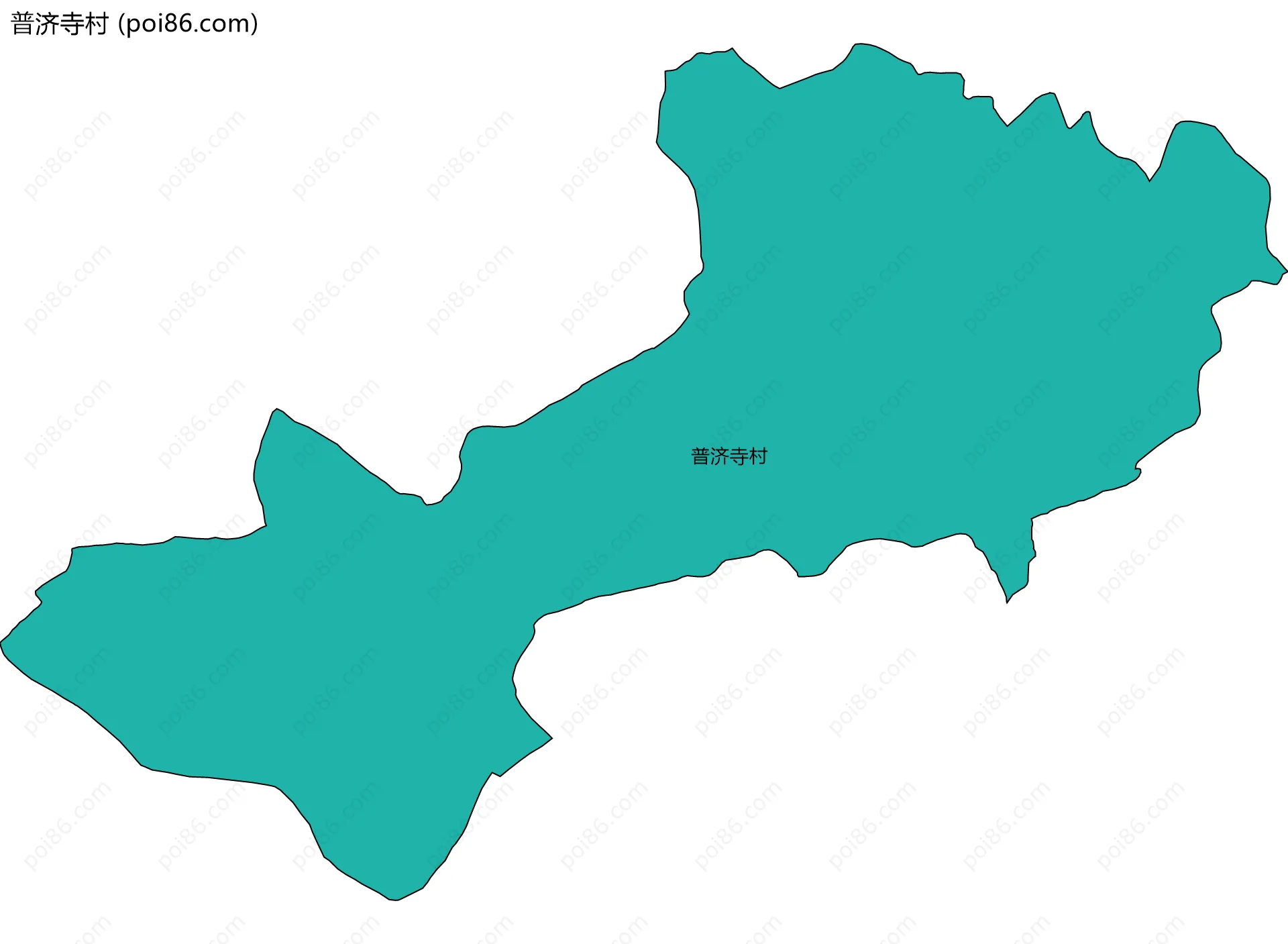 普济寺村边界地图